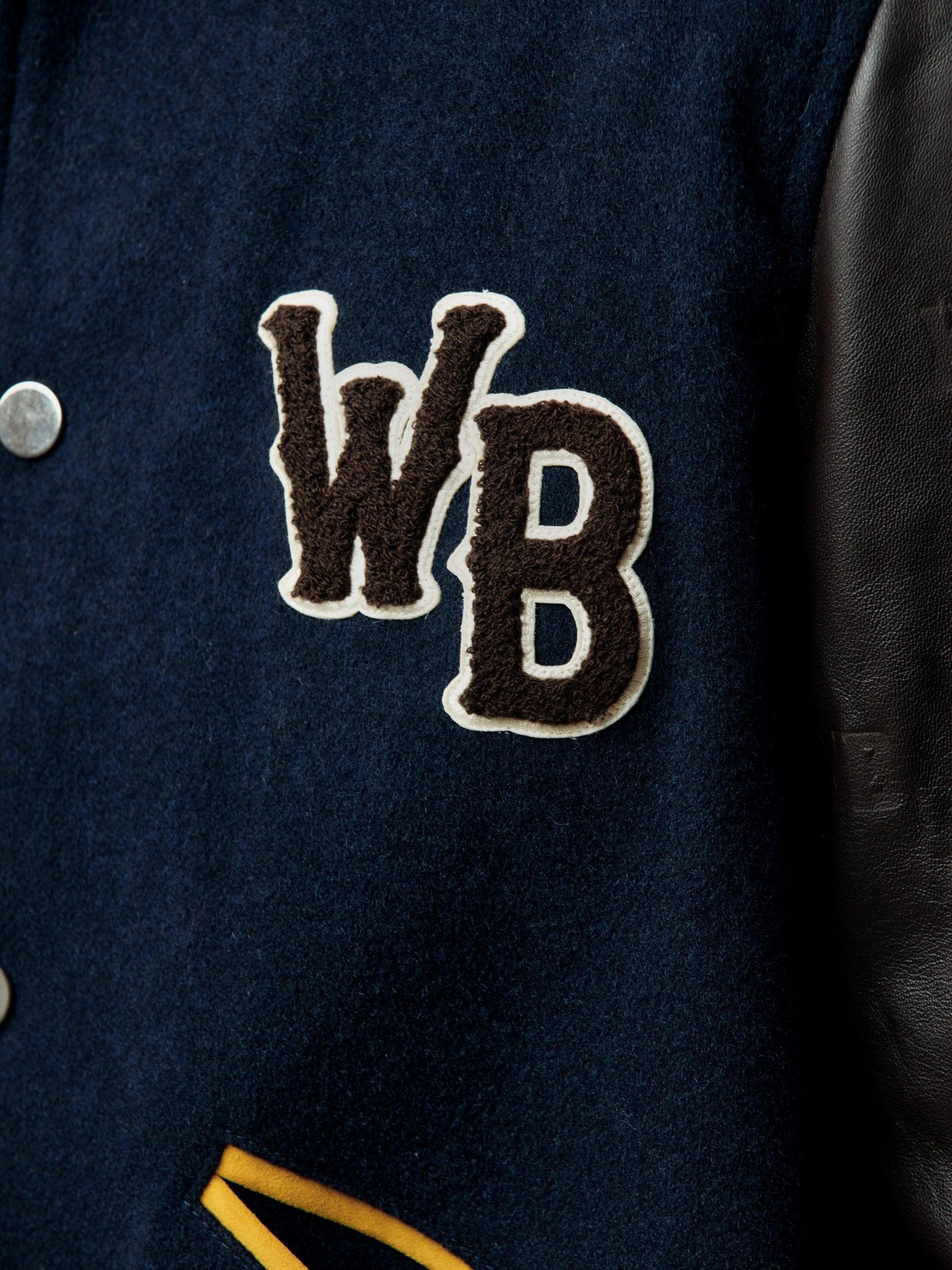 Prince Varsity Jacket (Brown/Navy) Product Image