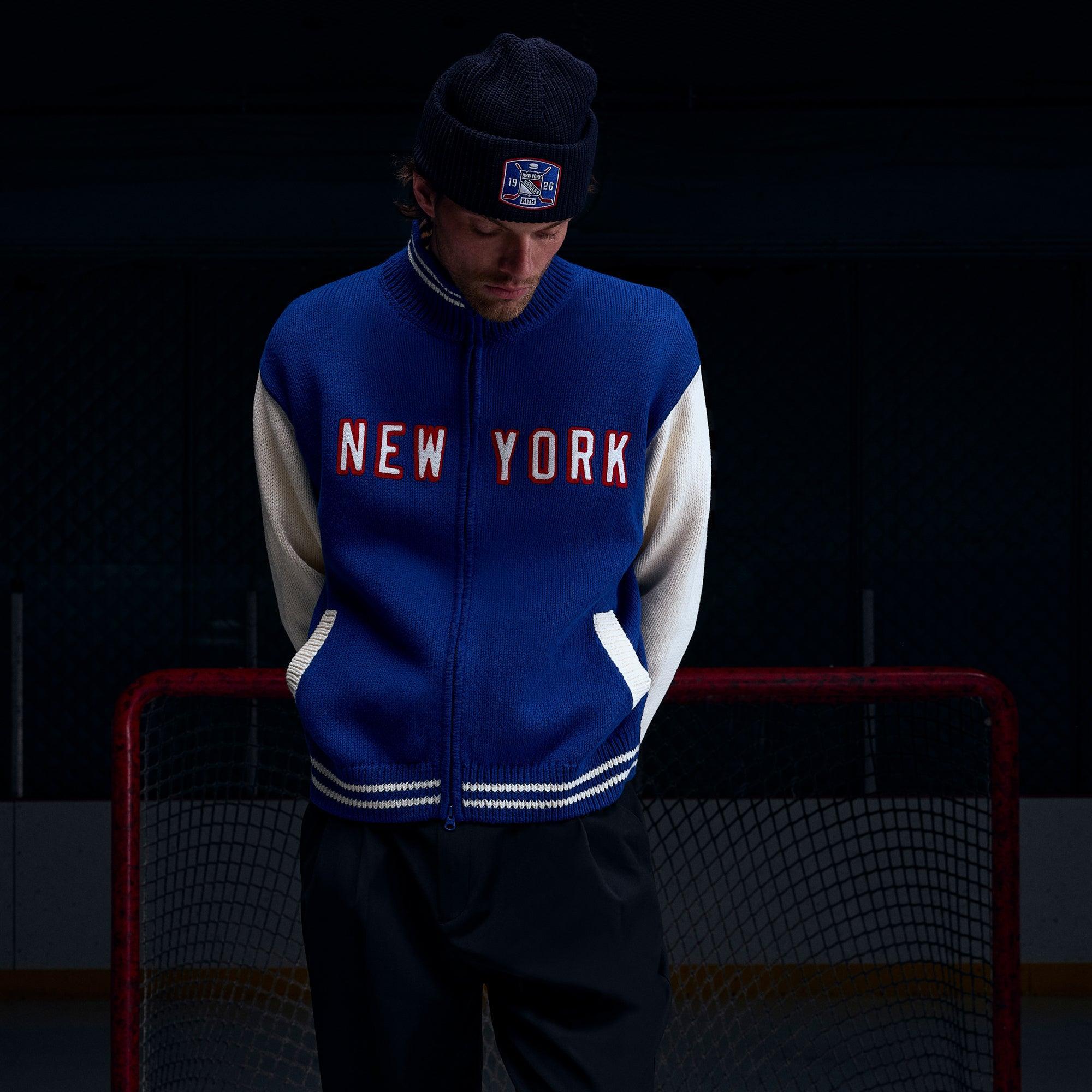 Kith for the New York Rangers Wyona Full Zip - Cyclone Male Product Image