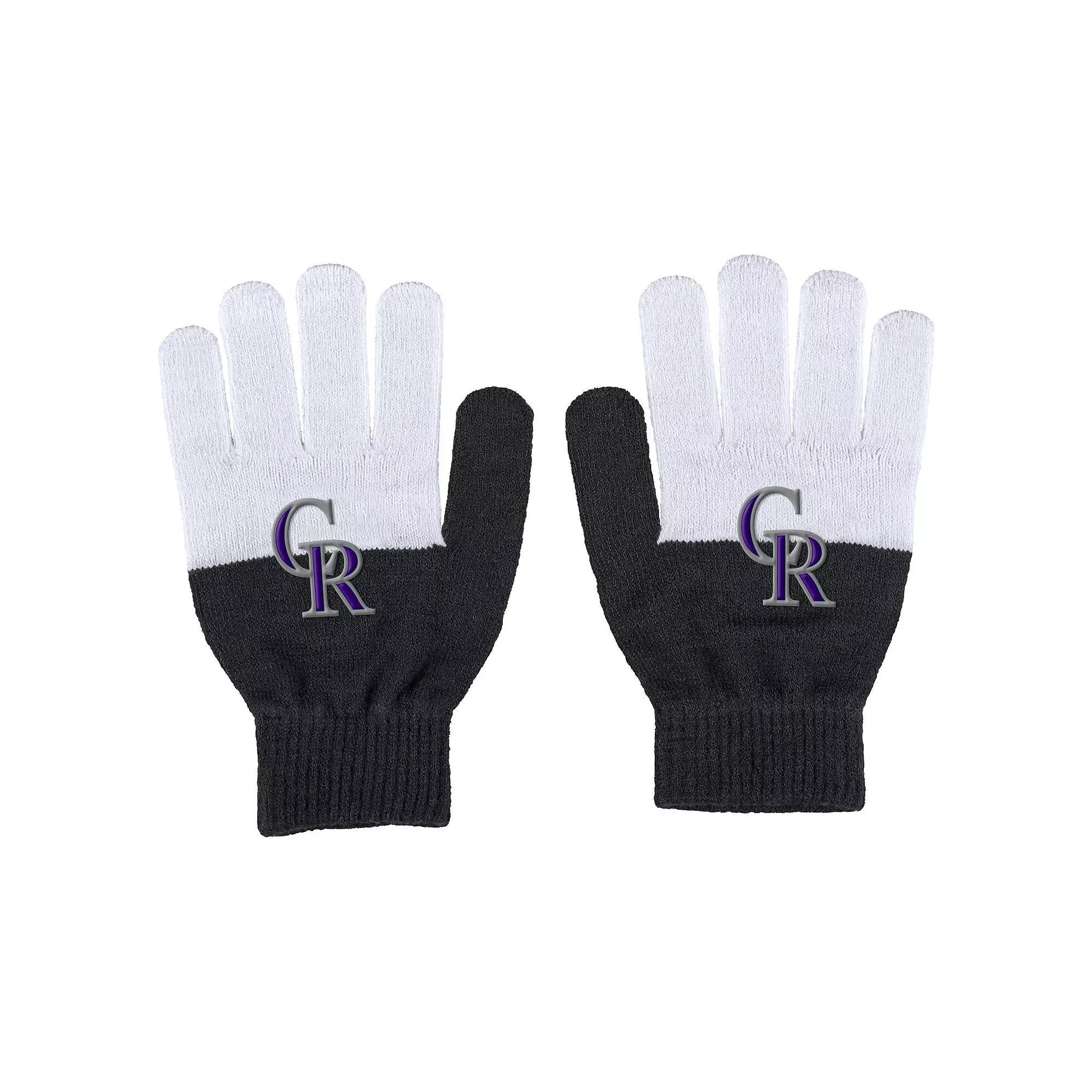 Women's WEAR by Erin Andrews Colorado Rockies Color-Block Gloves, Team Product Image