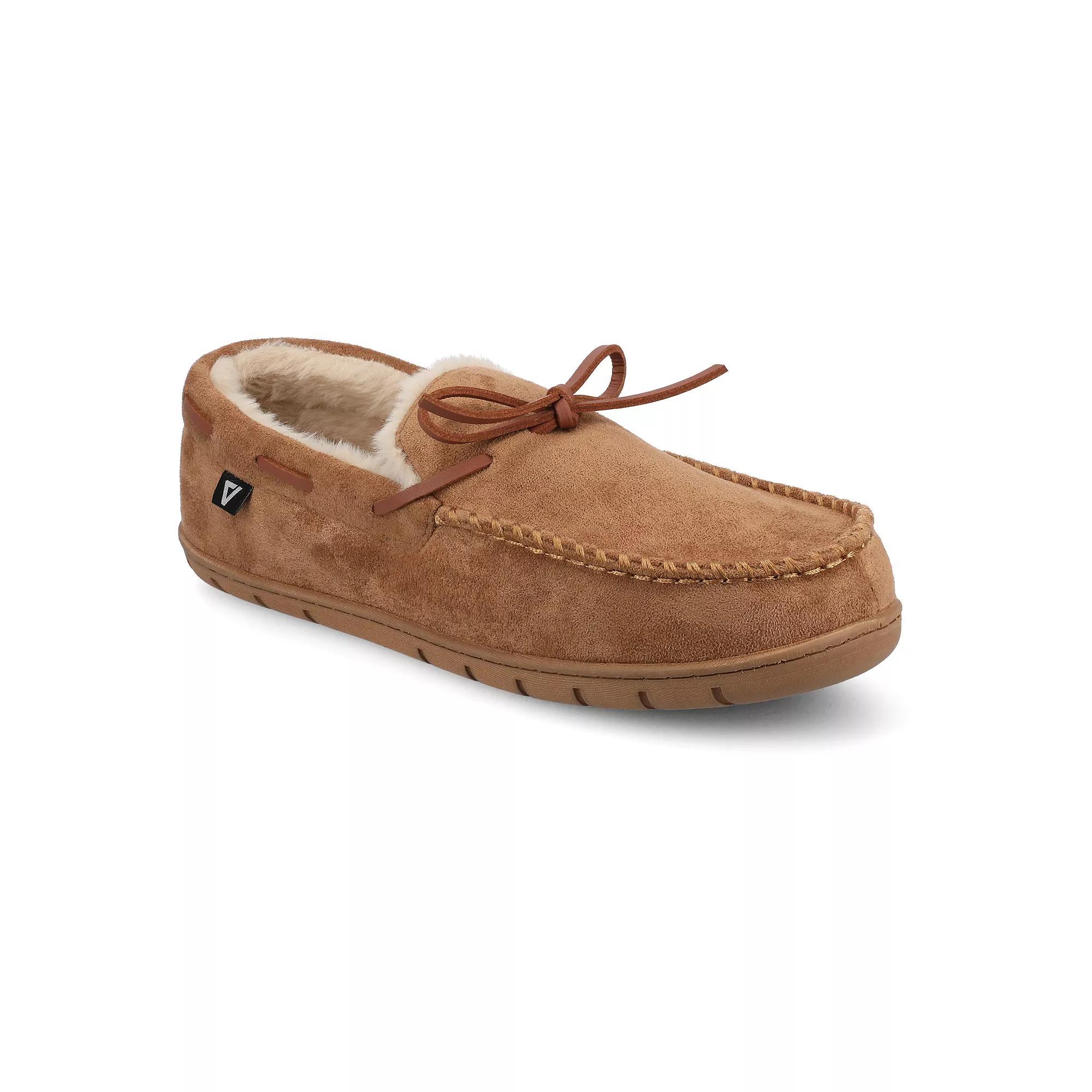 VANCE Hayden Men's Moccasin Slippers, Size: Small(7-8), Black Product Image