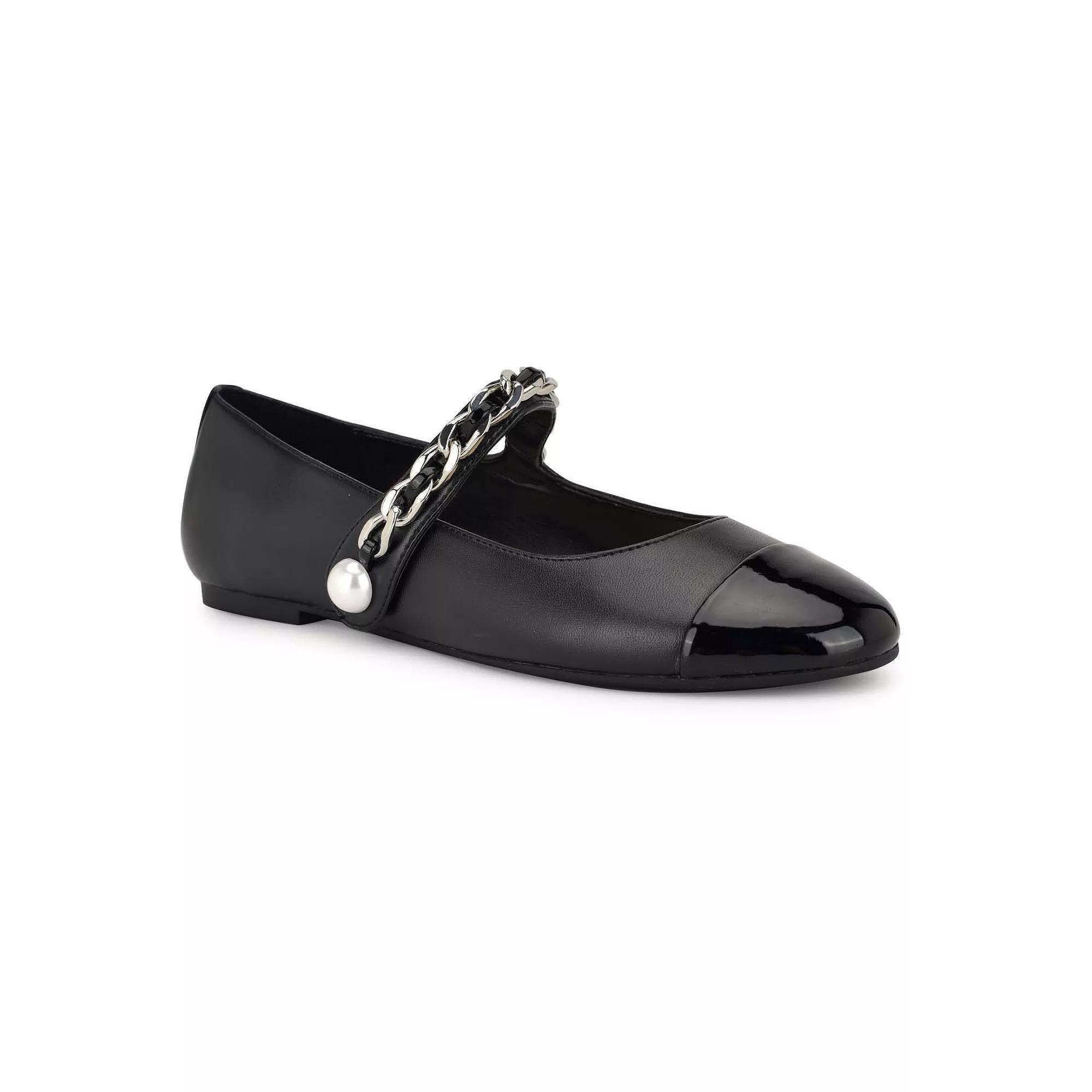 Nine West Platy Women's Mary Jane Ballet Dress Flats, Size: 7, Black Team Product Image