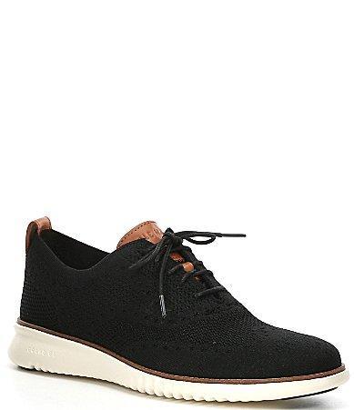 Cole Haan Mens 2.ZERGRAND Wingtip Oxford Shoes - Black Size 8.5 Product Image