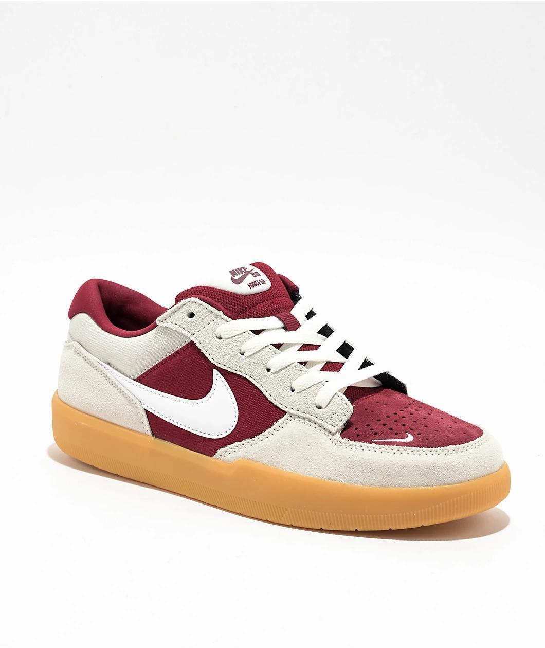 Nike SB Force 58 Team Red & Summit White Skate Shoes Product Image