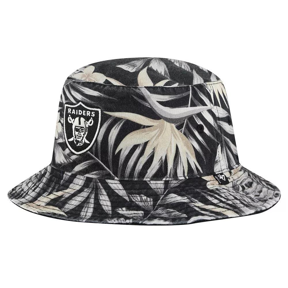 Men's '47 Black Las Vegas Raiders Tropicalia Bucket Hat, Size: Medium/Large, Lvr Black Product Image