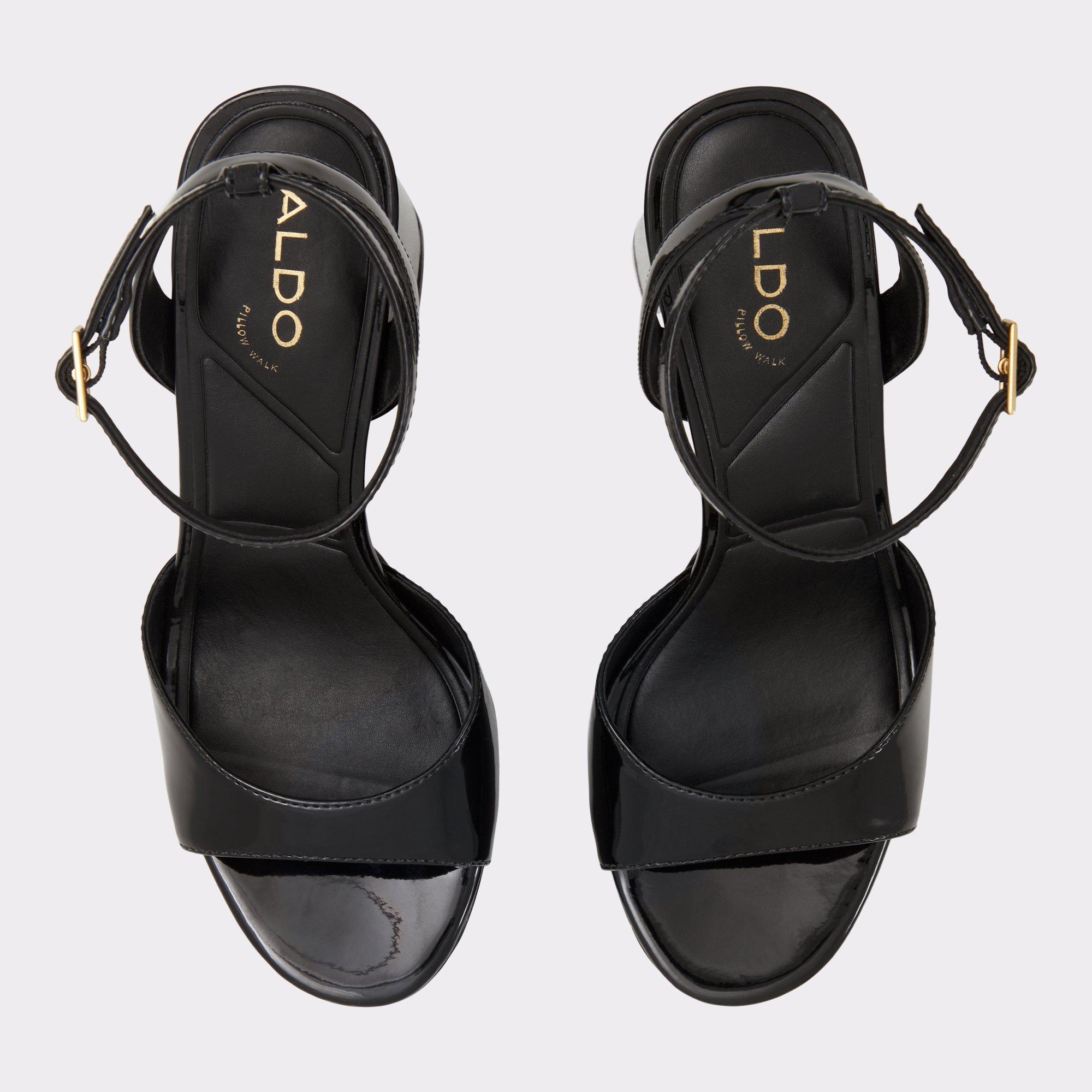 ALDO Valoria - Women's Platform Sandal Sandals - Black, Size 6.5 Product Image