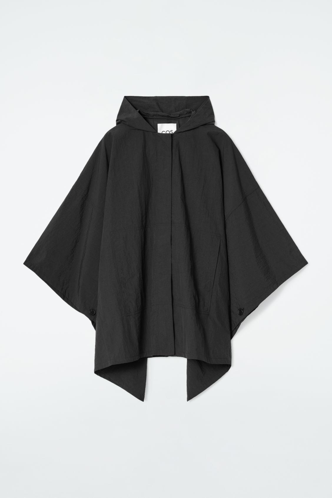 HOODED TRENCH COAT CAPE Product Image
