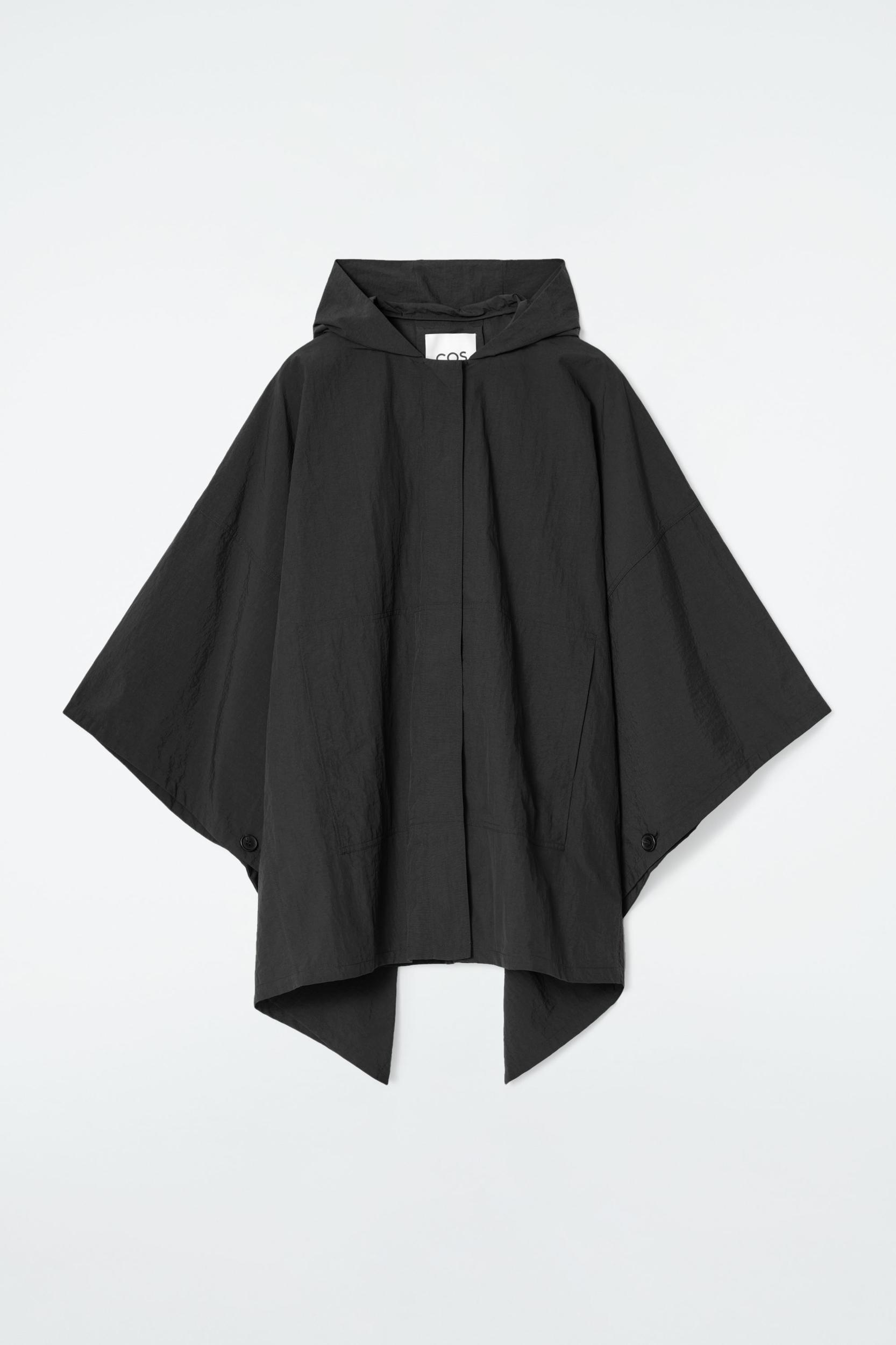 HOODED TRENCH COAT CAPE Product Image