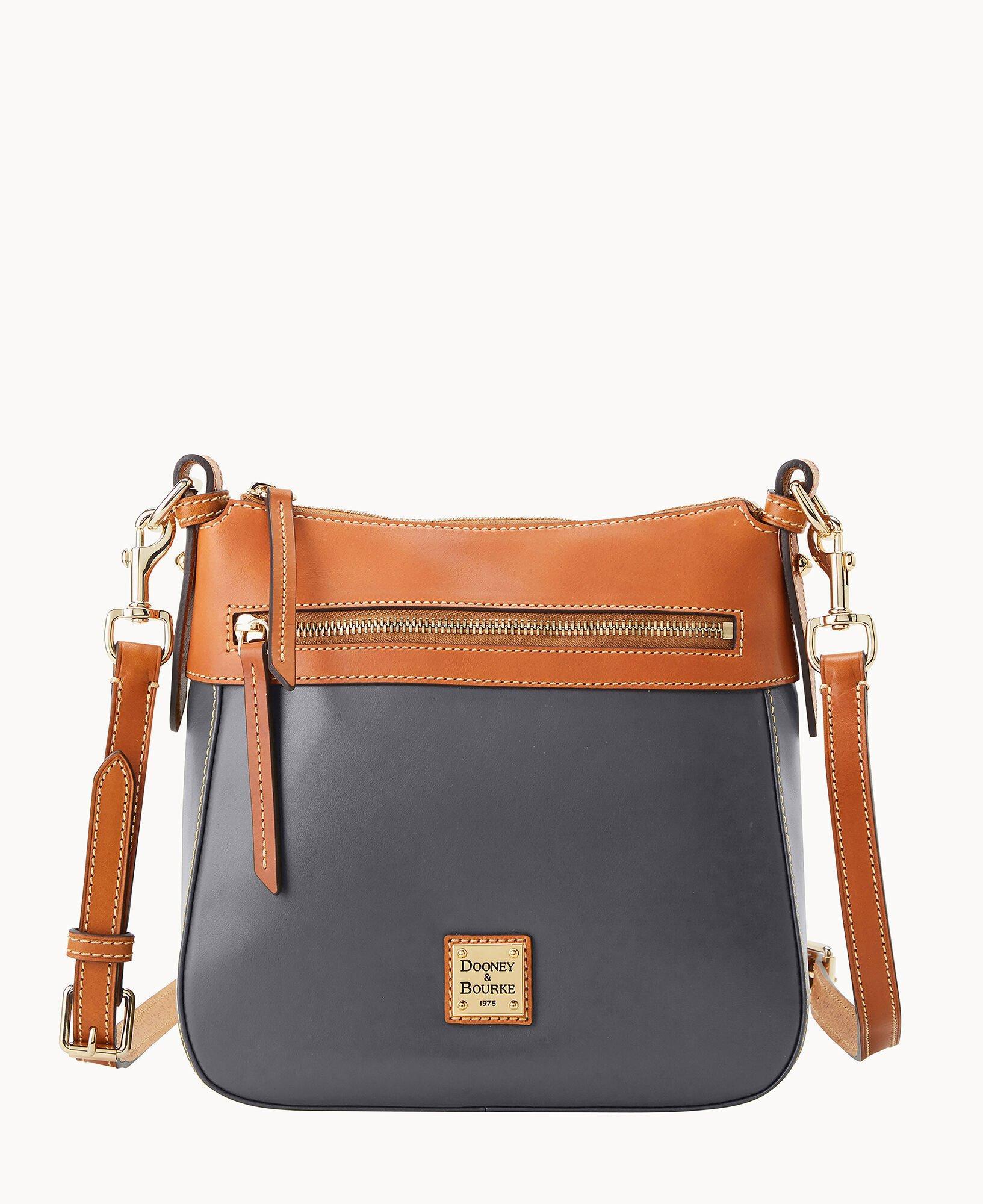 Dooney & Bourke Womens Wexford Leather Crossbody 25 Bag in Slate Product Image