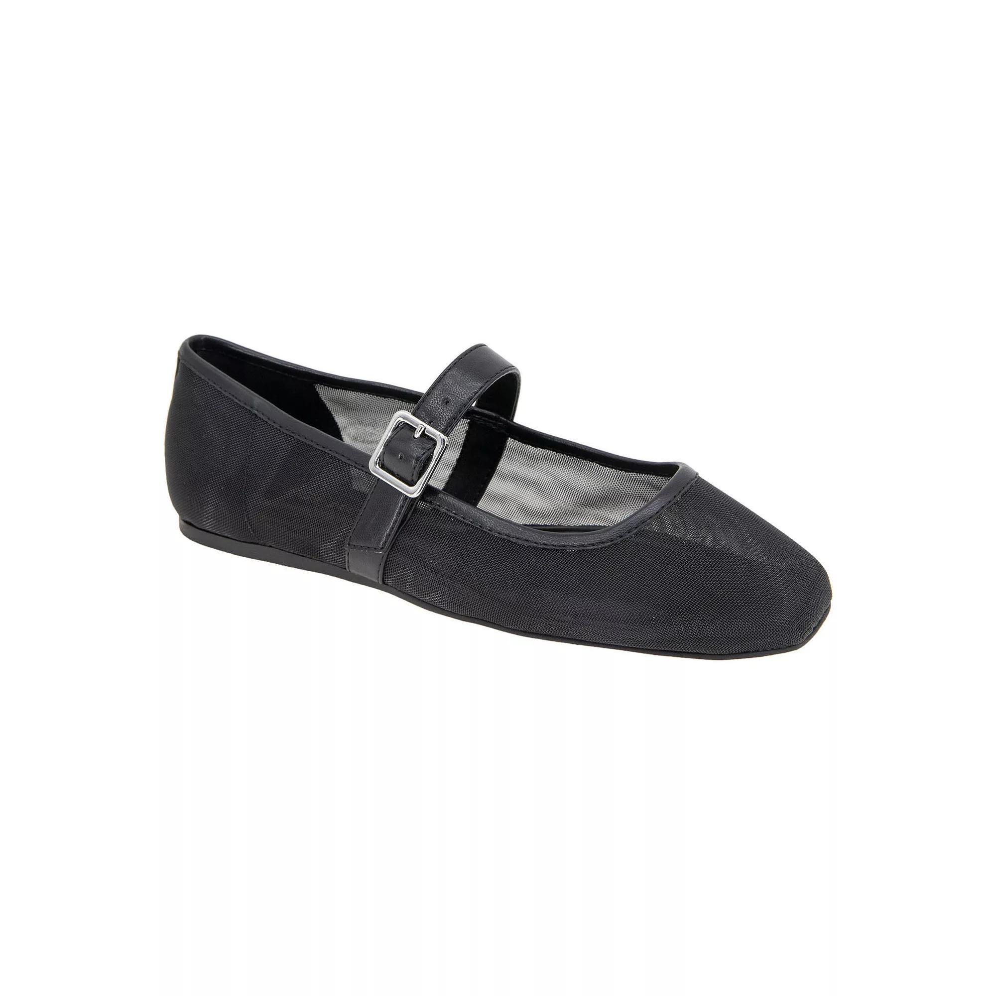 BCBGeneration Harpin Women's Mary Jane Flats, Size: 6, Black Mesh Product Image