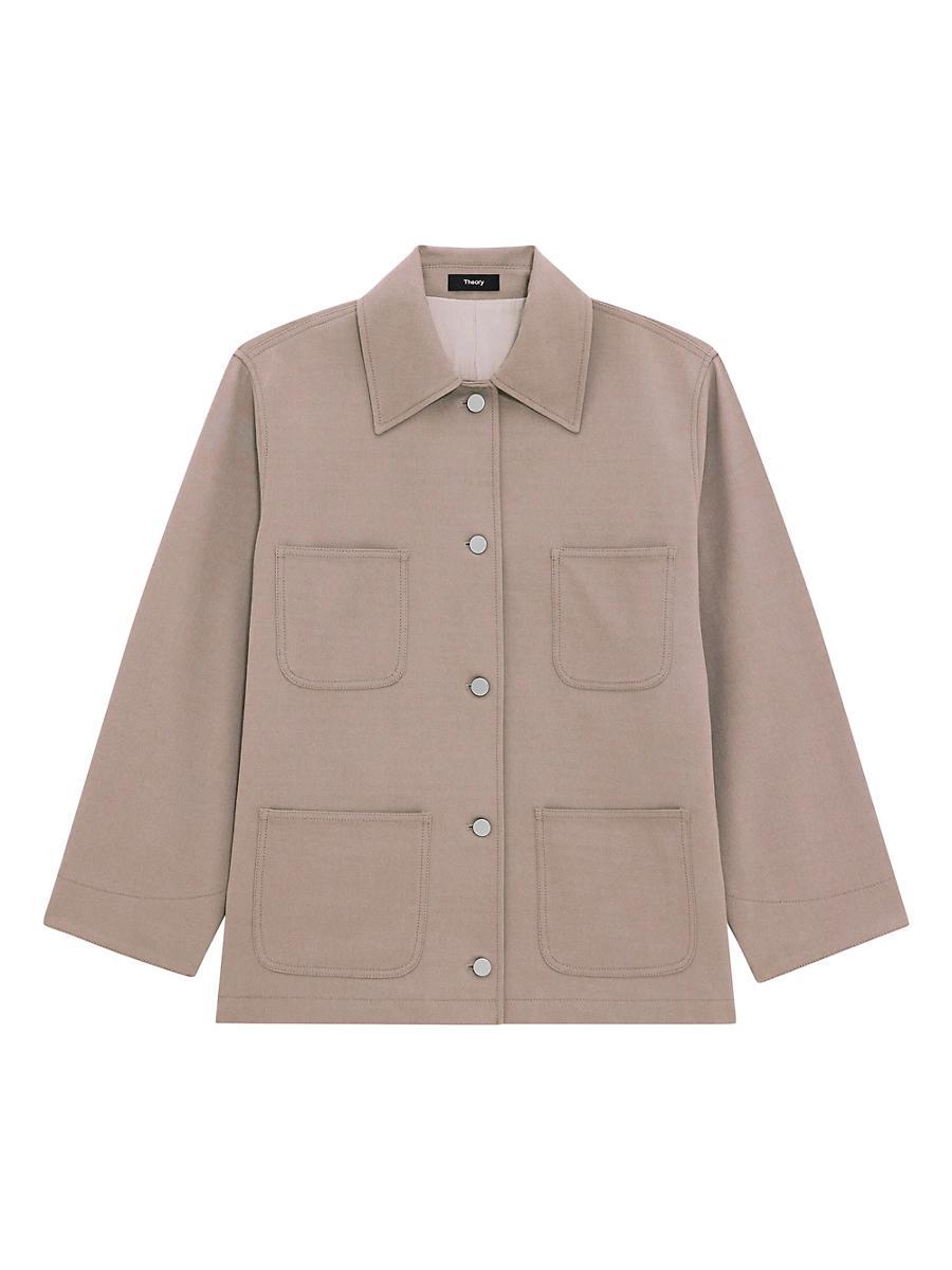 Womens Oversized Utility Jacket Product Image
