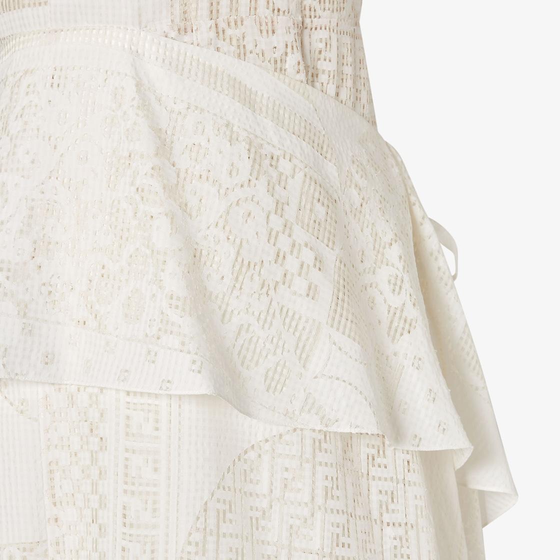 DressWhite viscose and silk burnout dress Product Image