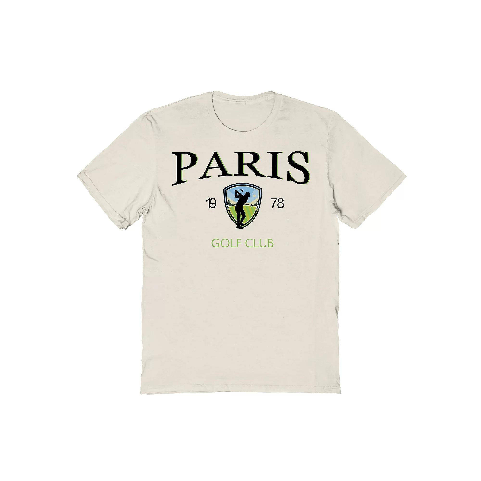 Men's Paris Golf Club Graphic Tee, Size: Large, Natural Product Image
