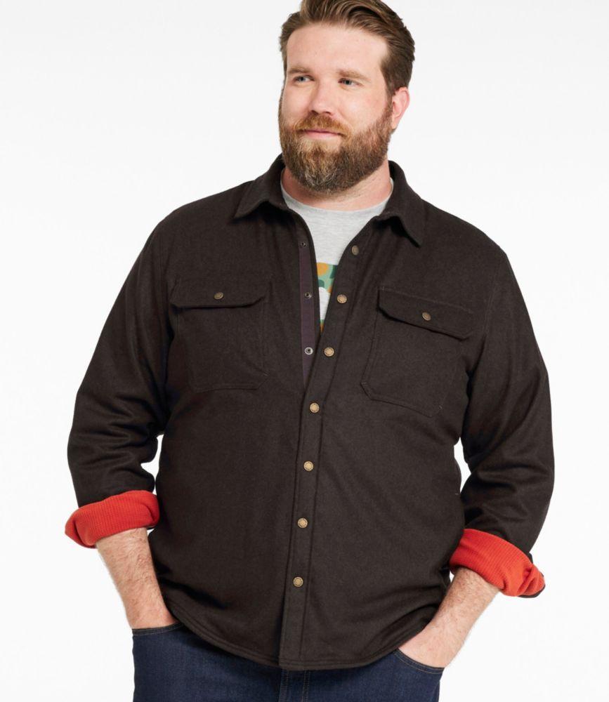 Men's Maine Guide Lightweight Lined Wool Field Shirt Product Image