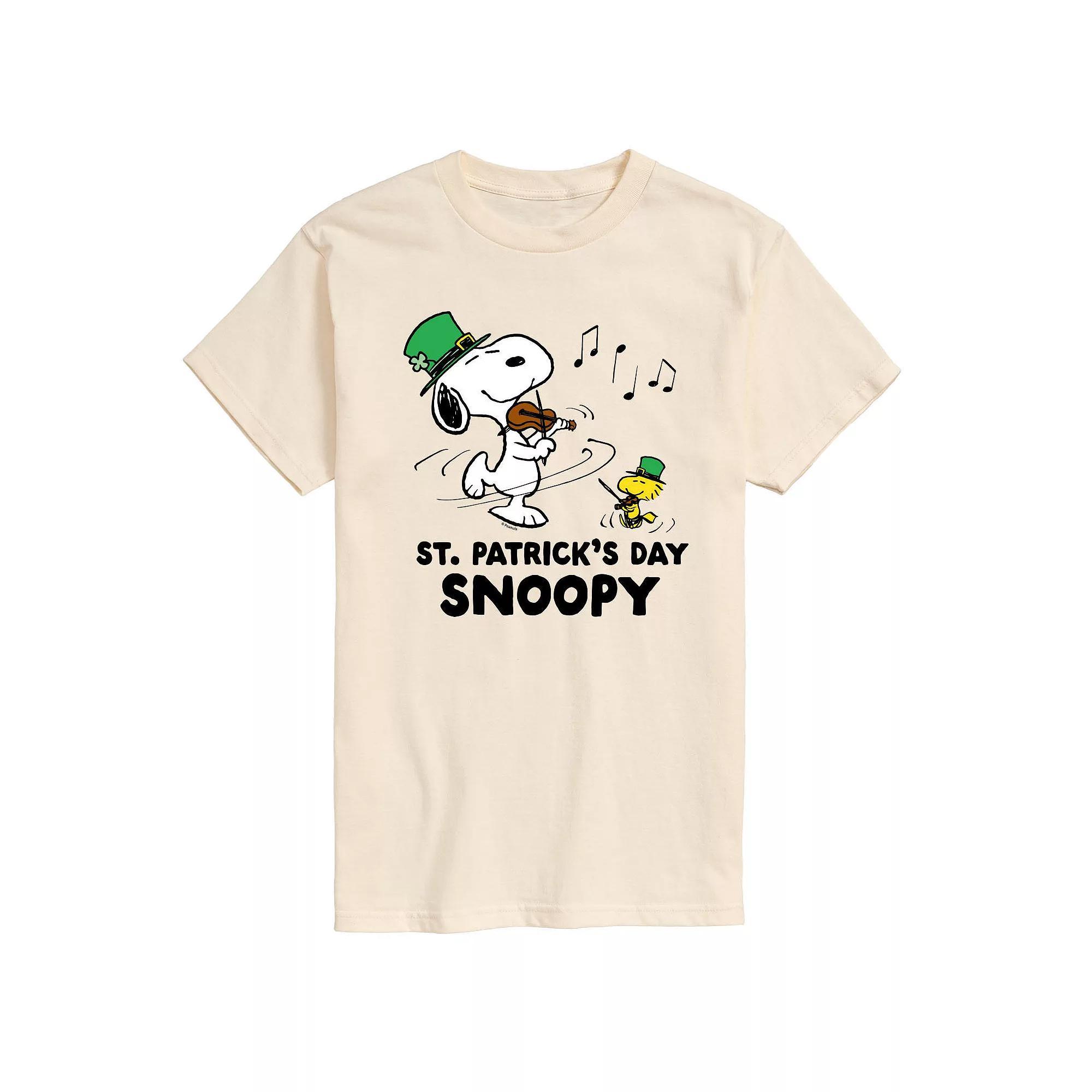 Mens Peanuts St. Patricks Day Snoopy Graphic Tee Product Image