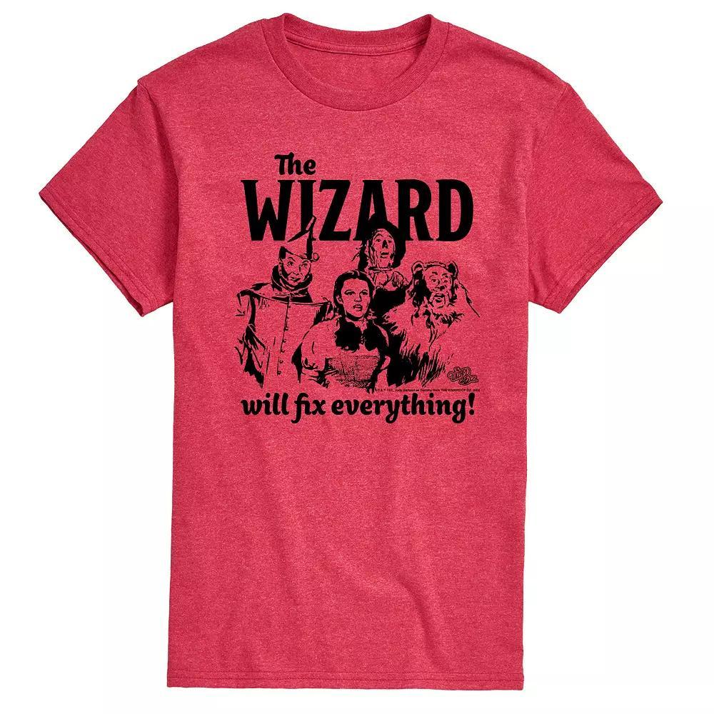 Men's Wizard Of Oz Wizard Will Fix Everything Graphic Tee, Size: Large, Grey Green Product Image