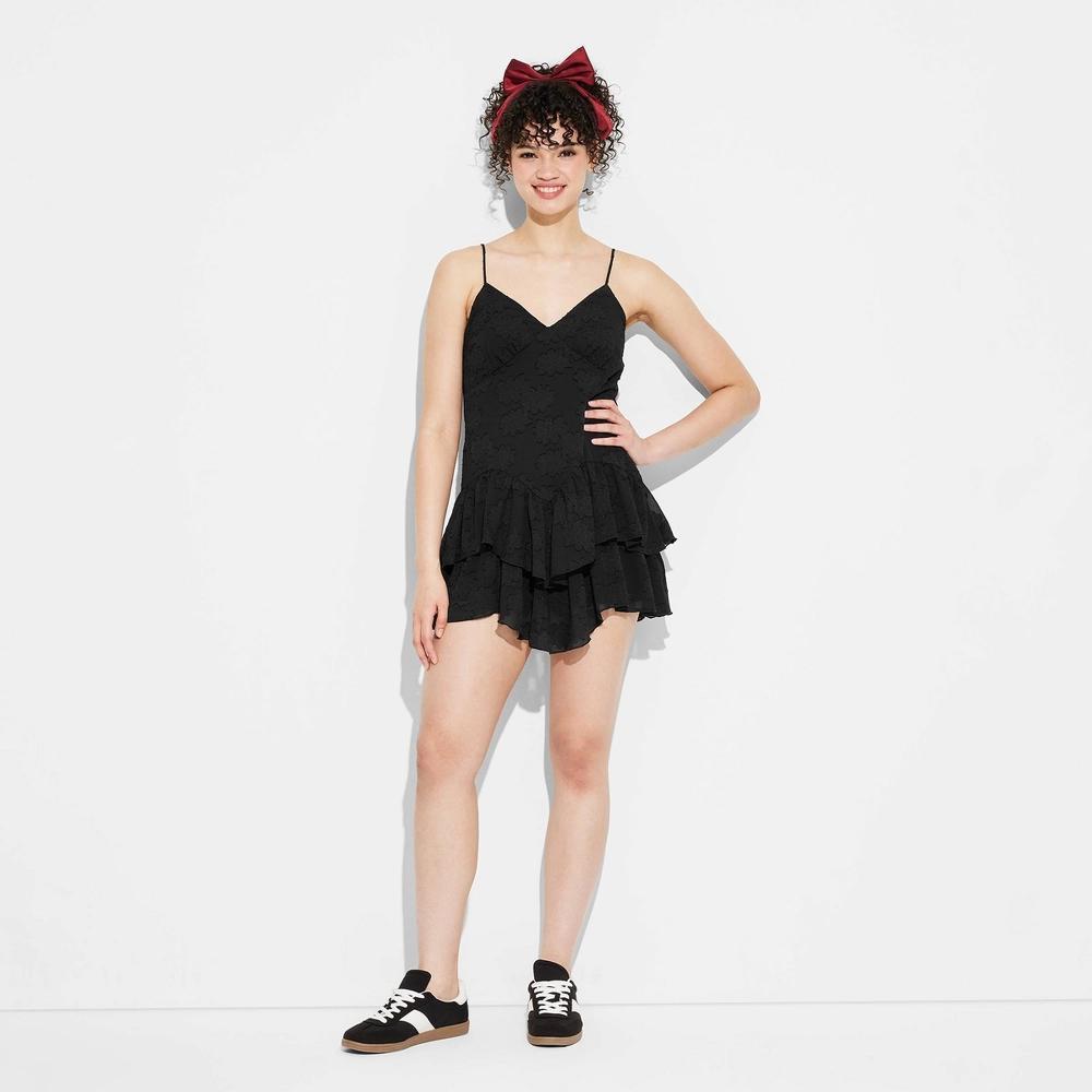 Women's Game Day Ruffle Mini Skater Dress - Wild Fable™ Product Image