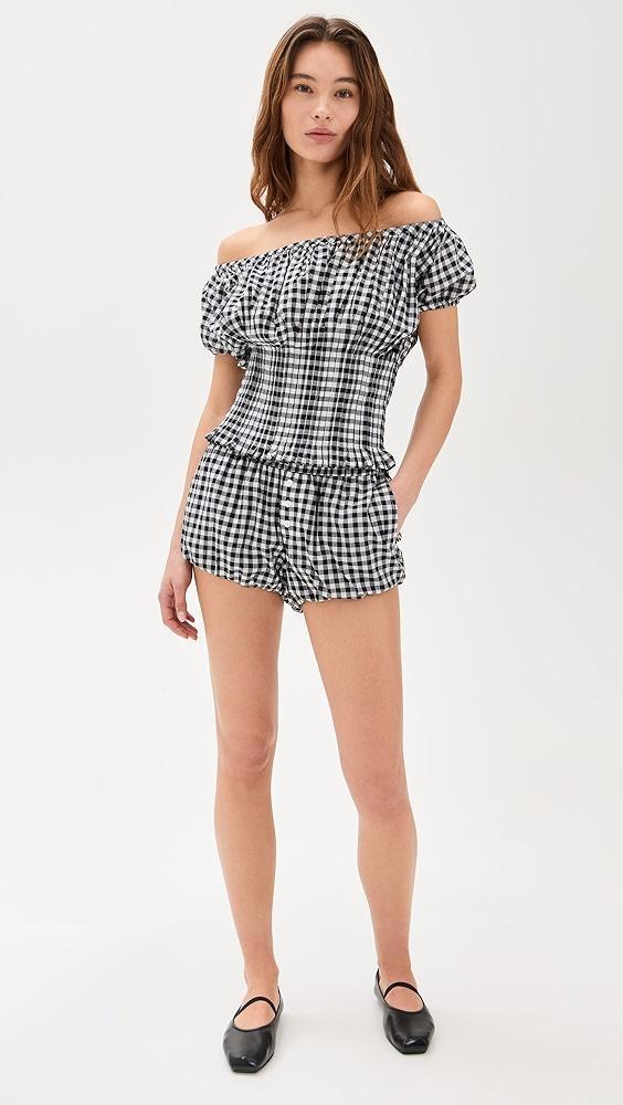 Frankies Bikinis Gingham Top | Shopbop Product Image