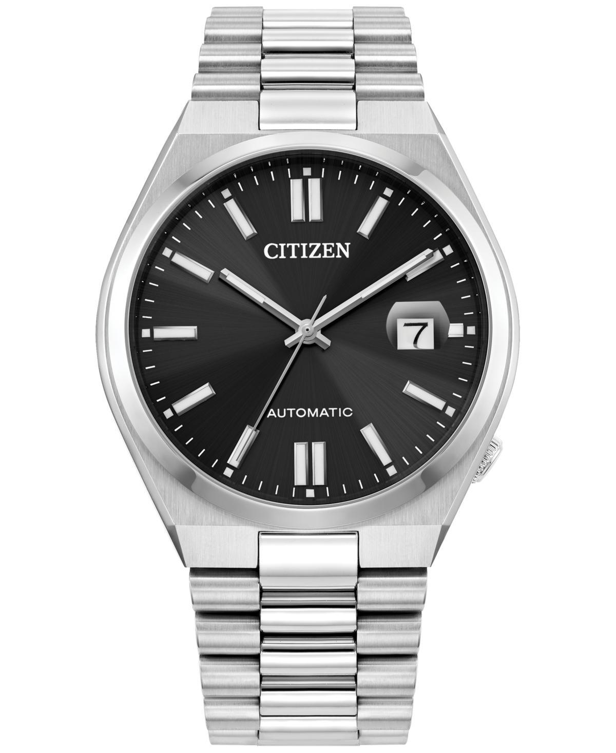 Citizen Mens Mechanical Automatic Water Resistance 50 Stainless Bracelet Watch Product Image