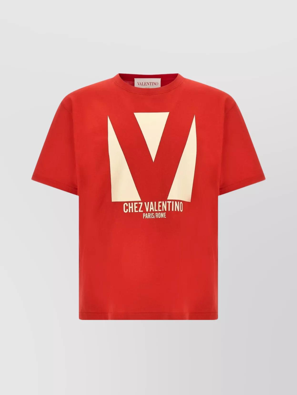 VALENTINO T-shirt Logo In Red Product Image