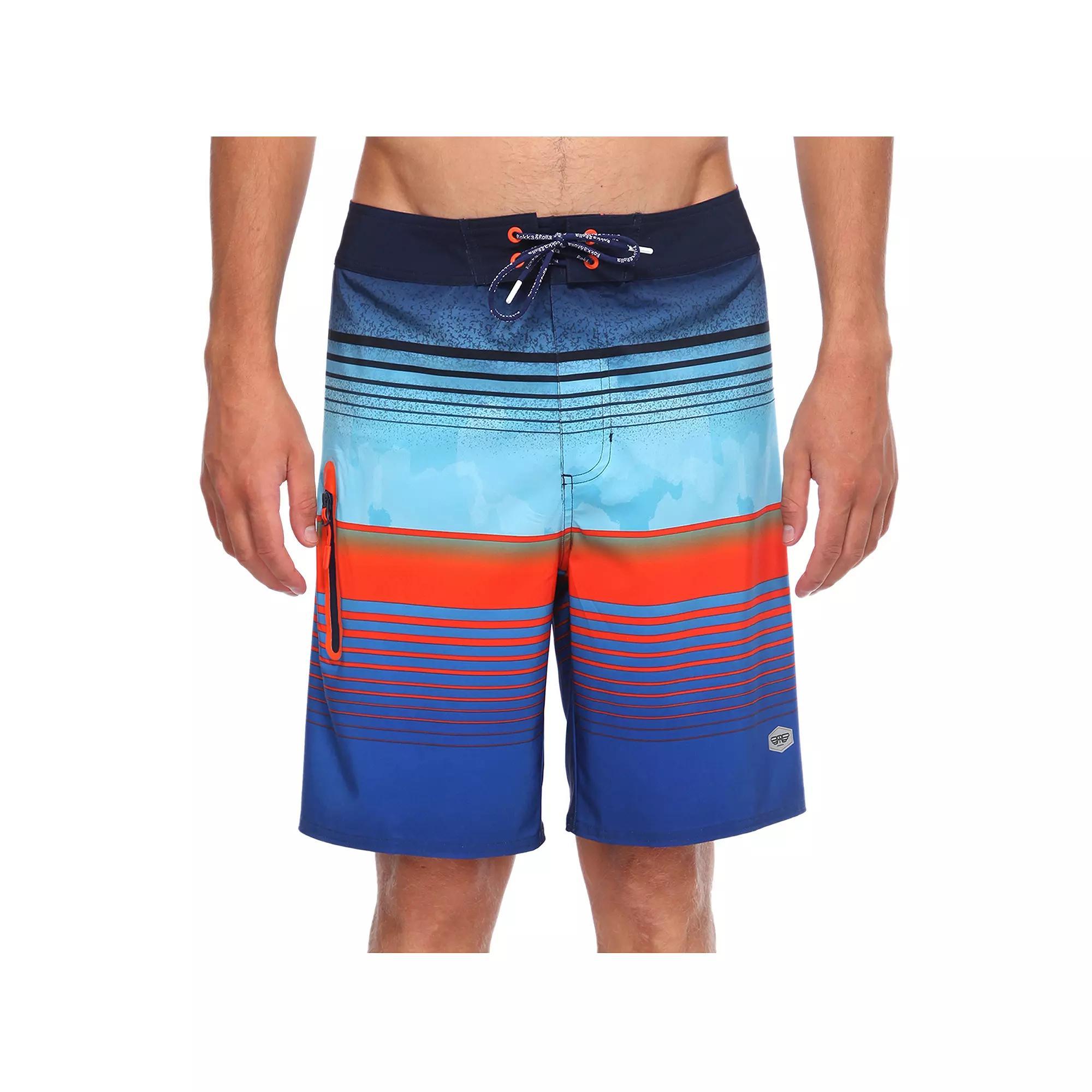 Men's Rokka&Rolla 9" Board Shorts, Size: 45, Blue Product Image