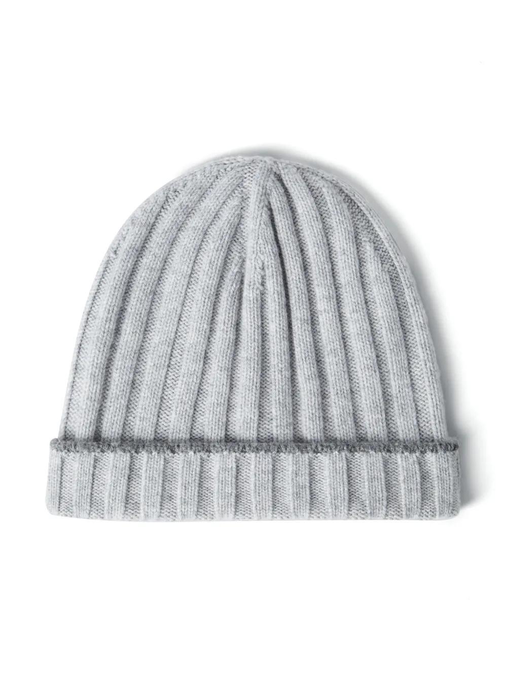 ribbed cashmere beanie Product Image