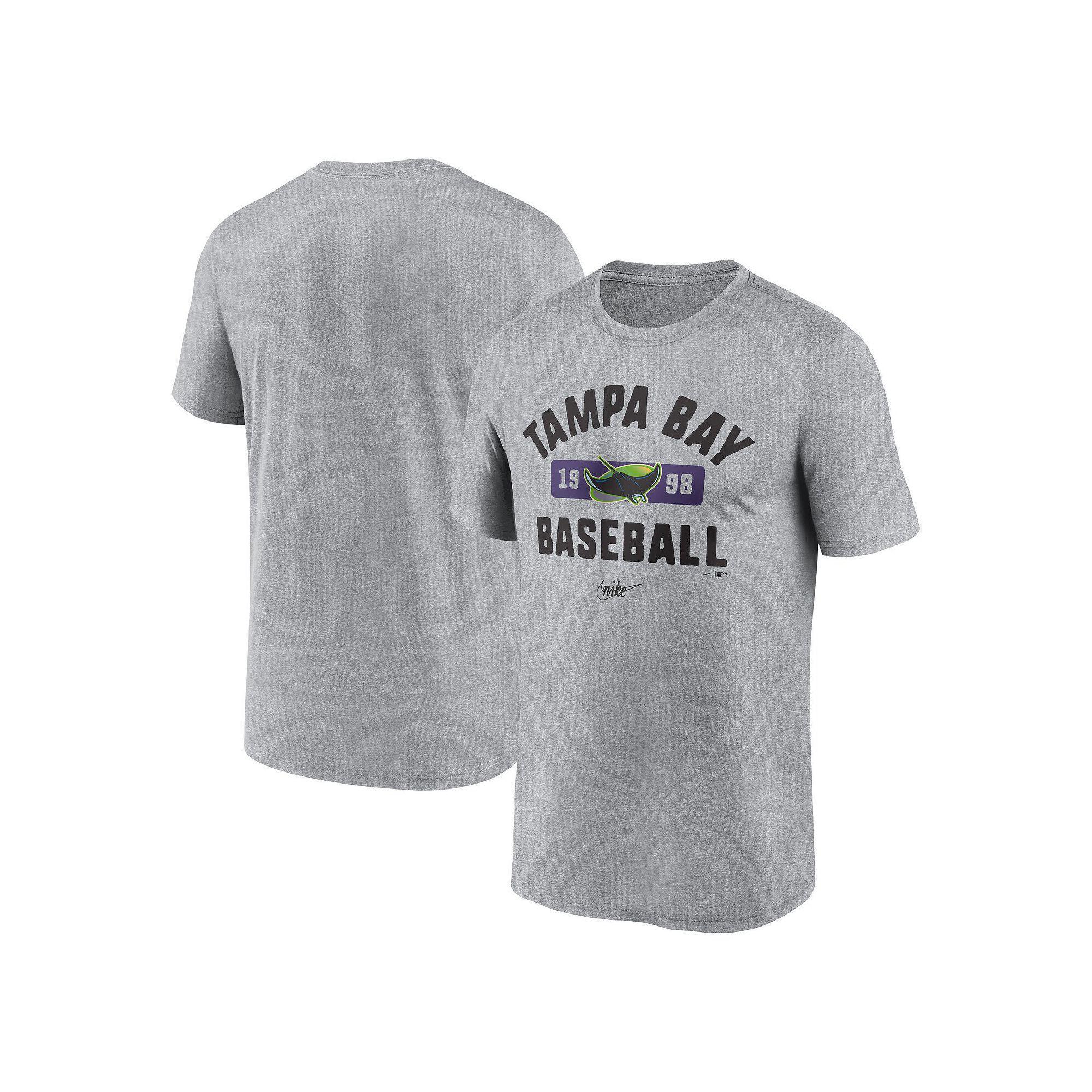 Men's Nike Heather Gray Tampa Bay Rays Legend T-Shirt, Size: 2XL, Grey Product Image