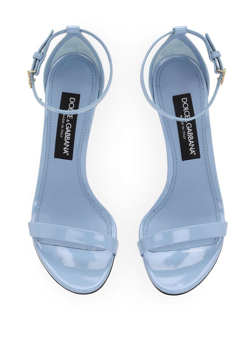 105mm polished leather sandals Product Image