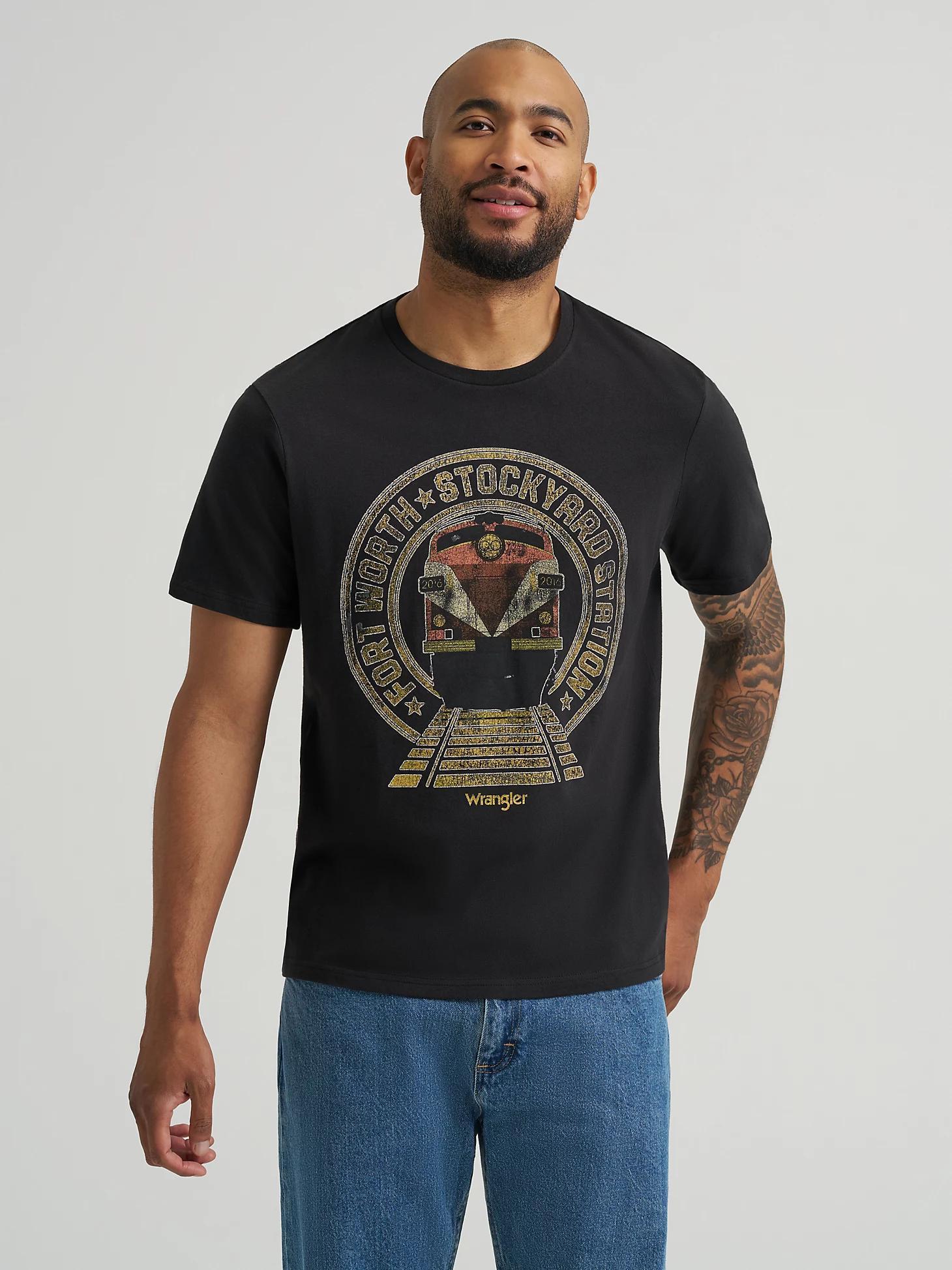 Men's Fort Worth Stockyards T-Shirt | Men's SHIRTS | Wrangler® Product Image