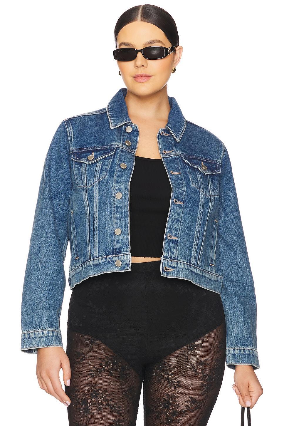 Shrunken Trucker Jacket Good American Product Image