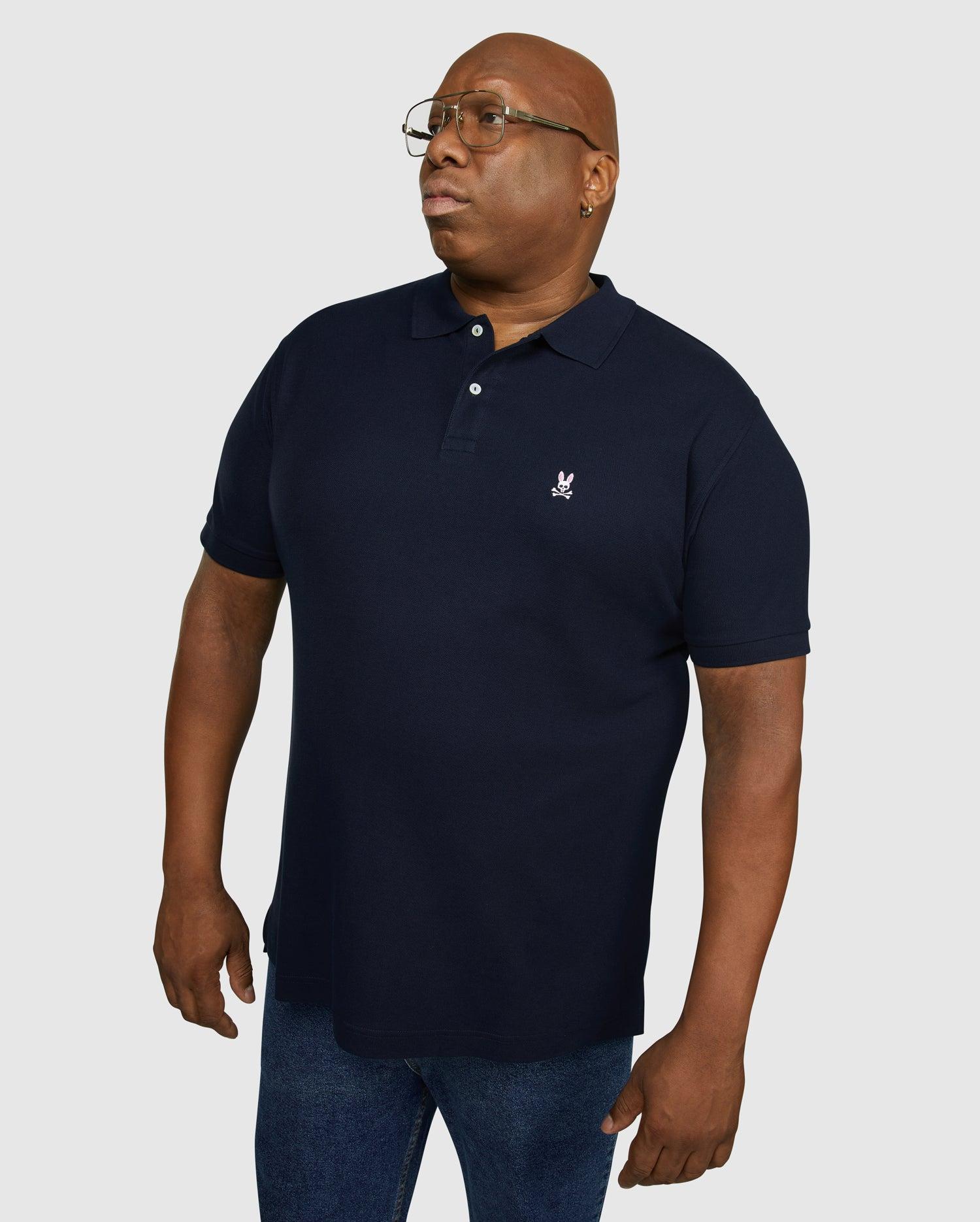 Men's Big And Tall Classic Pique Polo Shirt 410 NAVY / 1XL Product Image