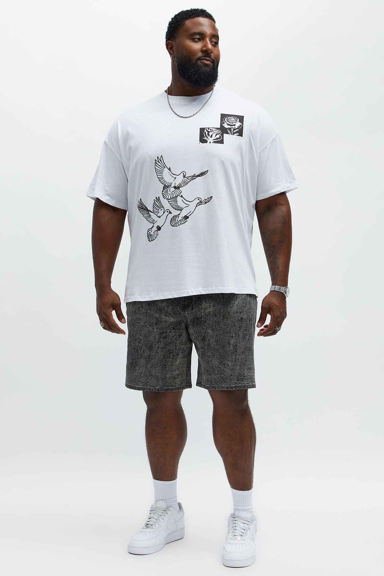 Birds Of A Feather Oversized Short Sleeve Tee - White Male Product Image