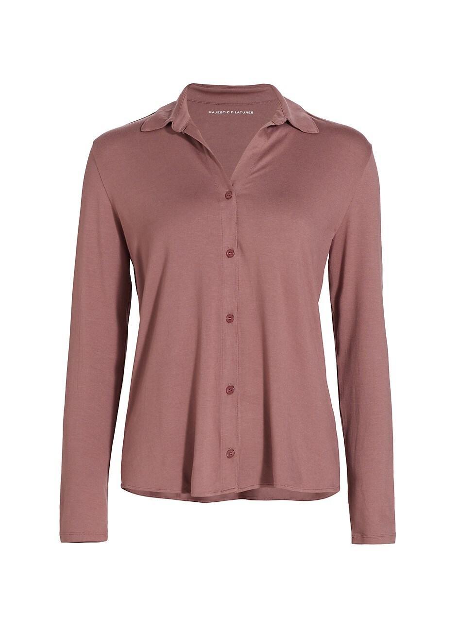 Majestic Filatures Soft Touch Knit Shirt Product Image