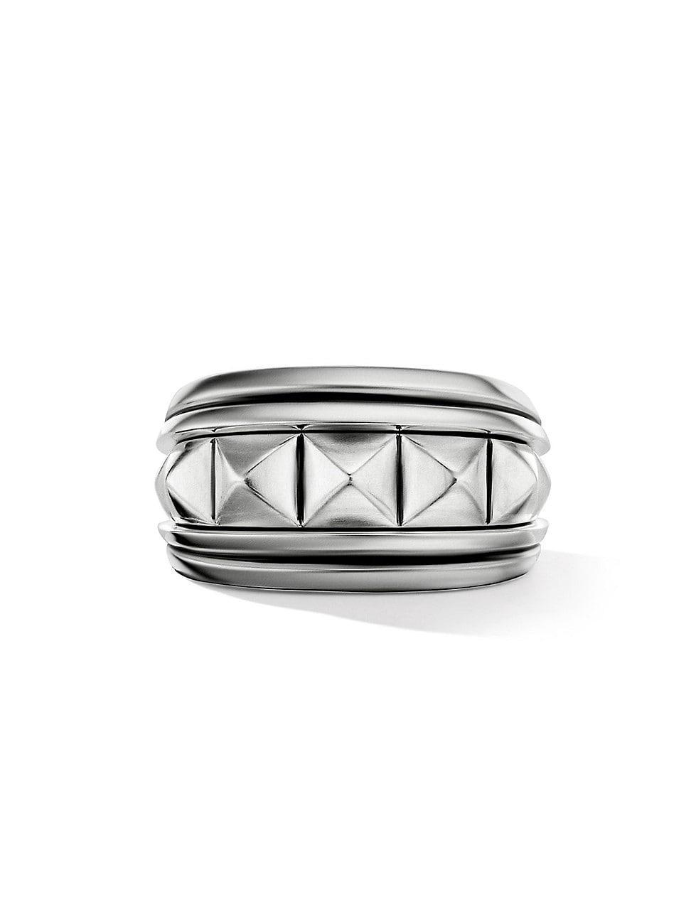 David Yurman Mens Sterling Silver Pyramid Ring Product Image