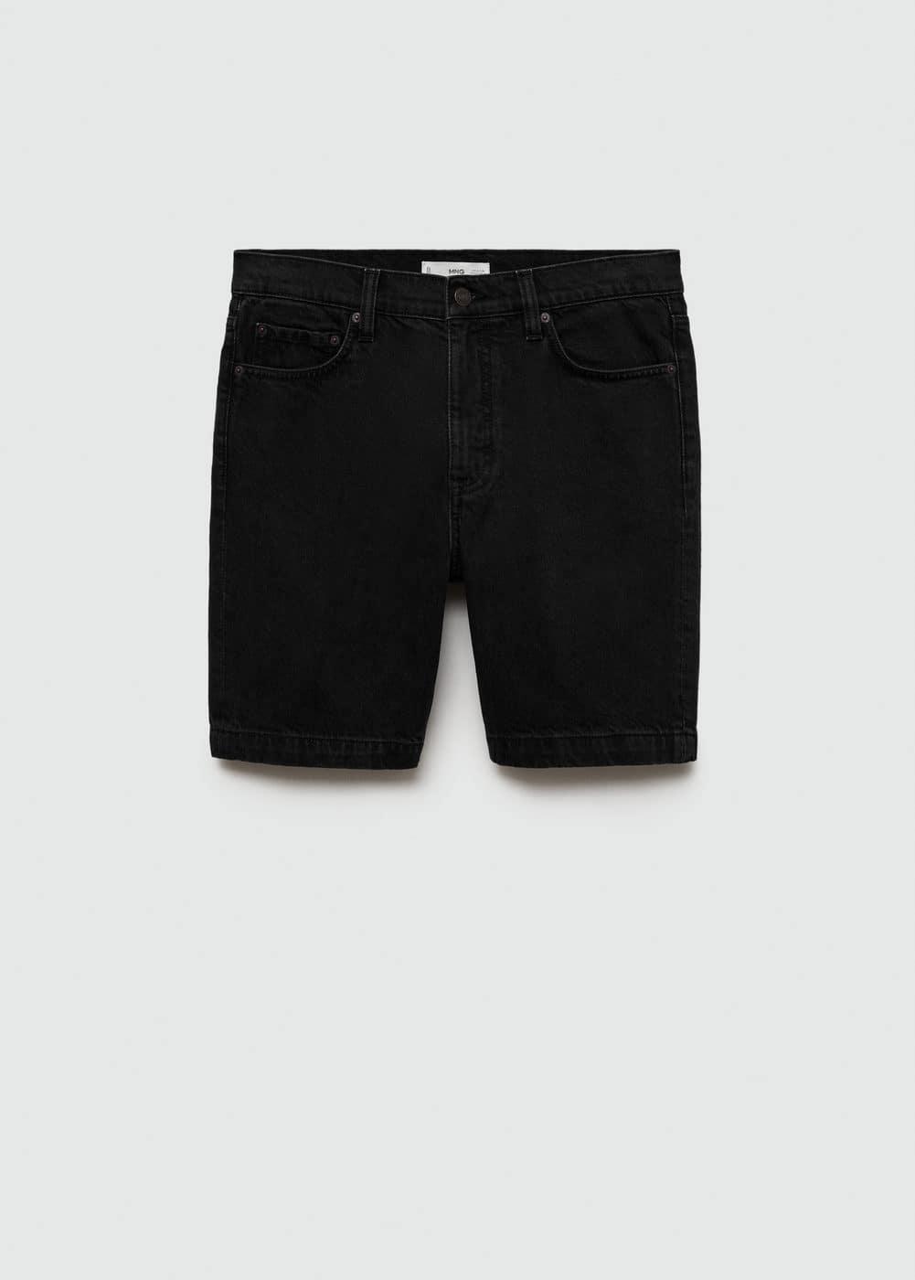 Mango Mens Denim Bermuda Shorts Product Image