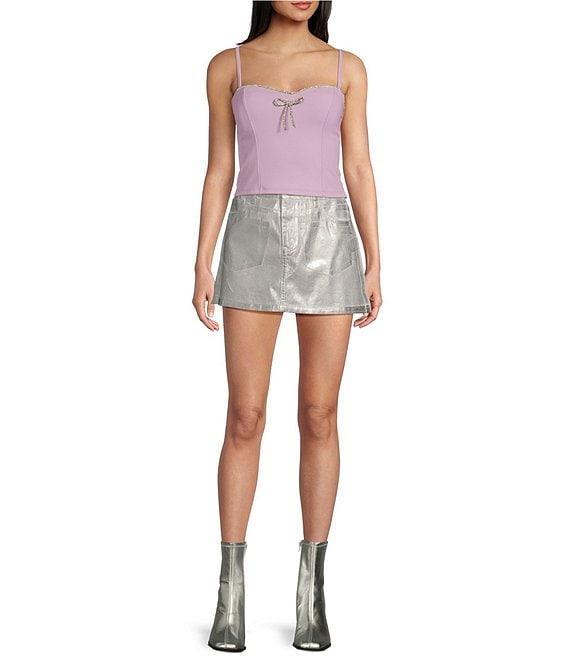 GB Foiled Mini Skirt Product Image