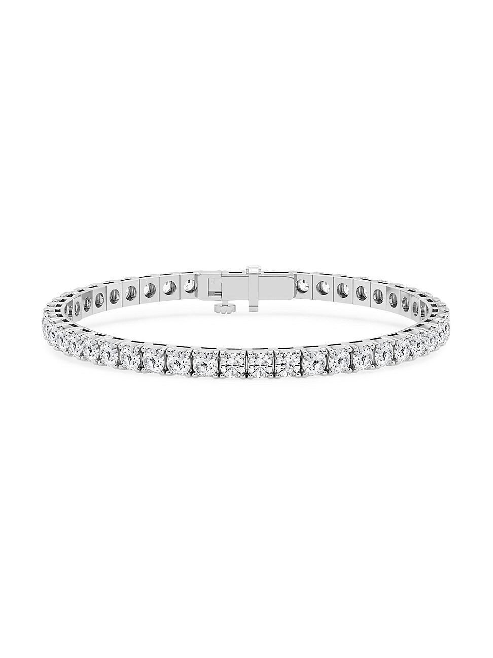 Womens 14K White Gold & Round Lab-Grown Diamond Tennis Bracelet/1.00-10.00 TCW Product Image