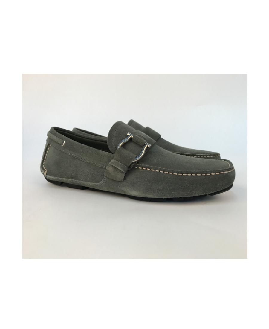 FERRAGAMO Logo Details Business Casual Shoes In Black Product Image