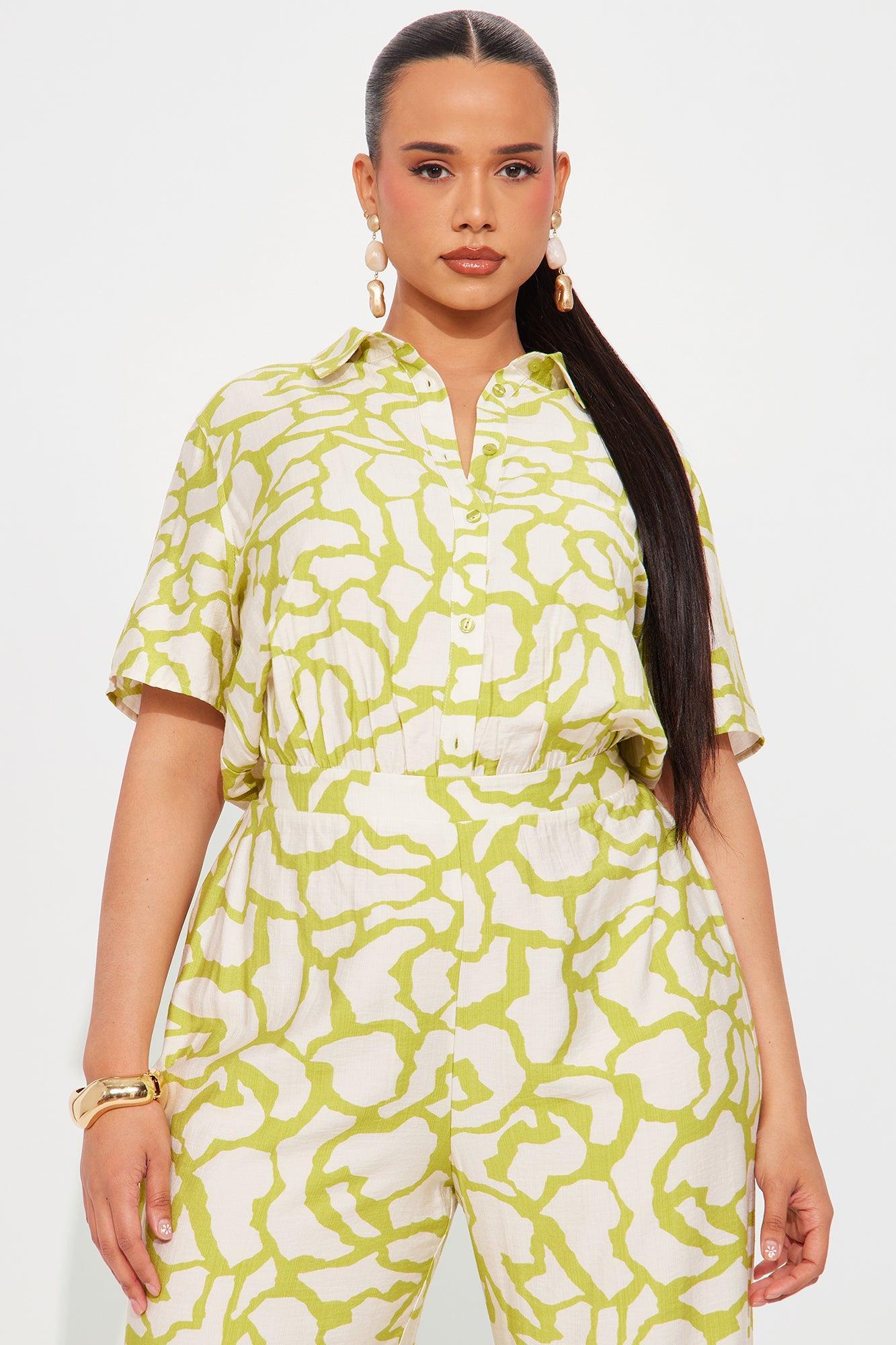 Leila Jumpsuit - Chartreuse Product Image