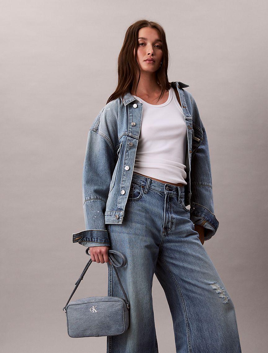 Denim Double Zip Camera Bag Product Image