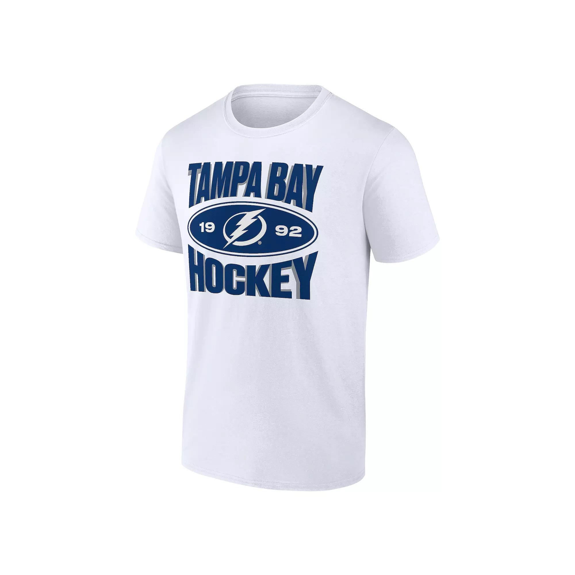 Men's Fanatics Tampa Bay Lightning Alternate Logo Tee, Size: XXL, Lgh White Product Image