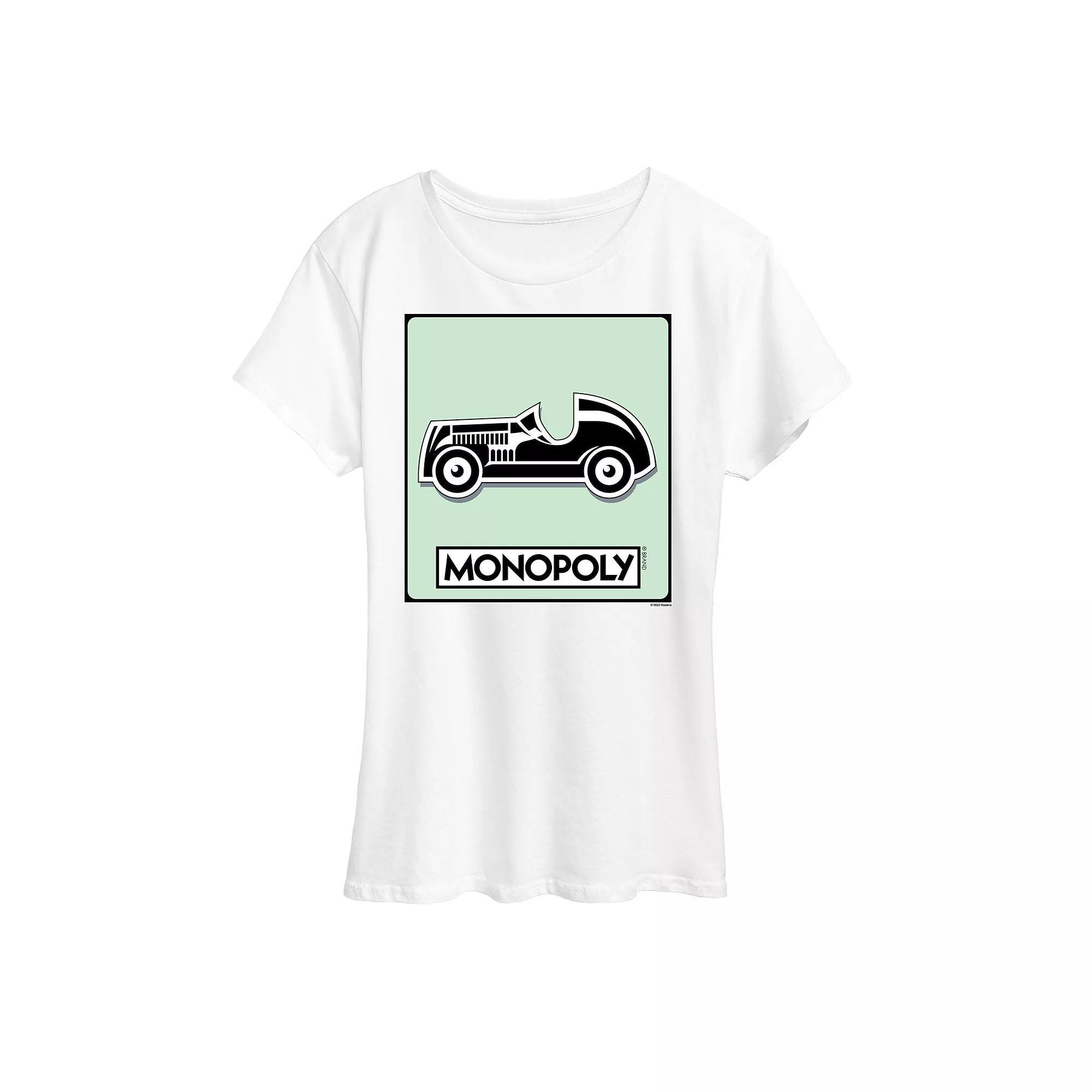 Womens Monopoly Car Game Token Graphic Tee by Hasbro Product Image