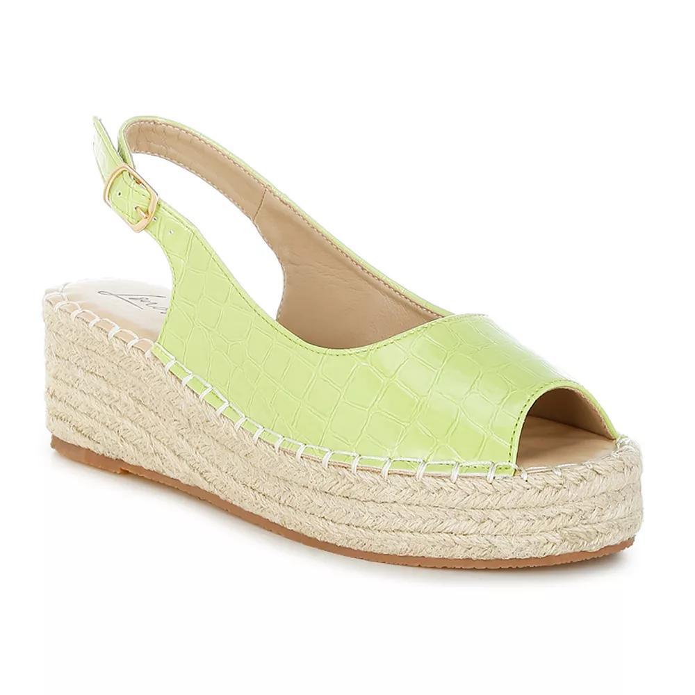 London Rag Yarael Women's Platform Heels, Size: 9.5, Green Product Image