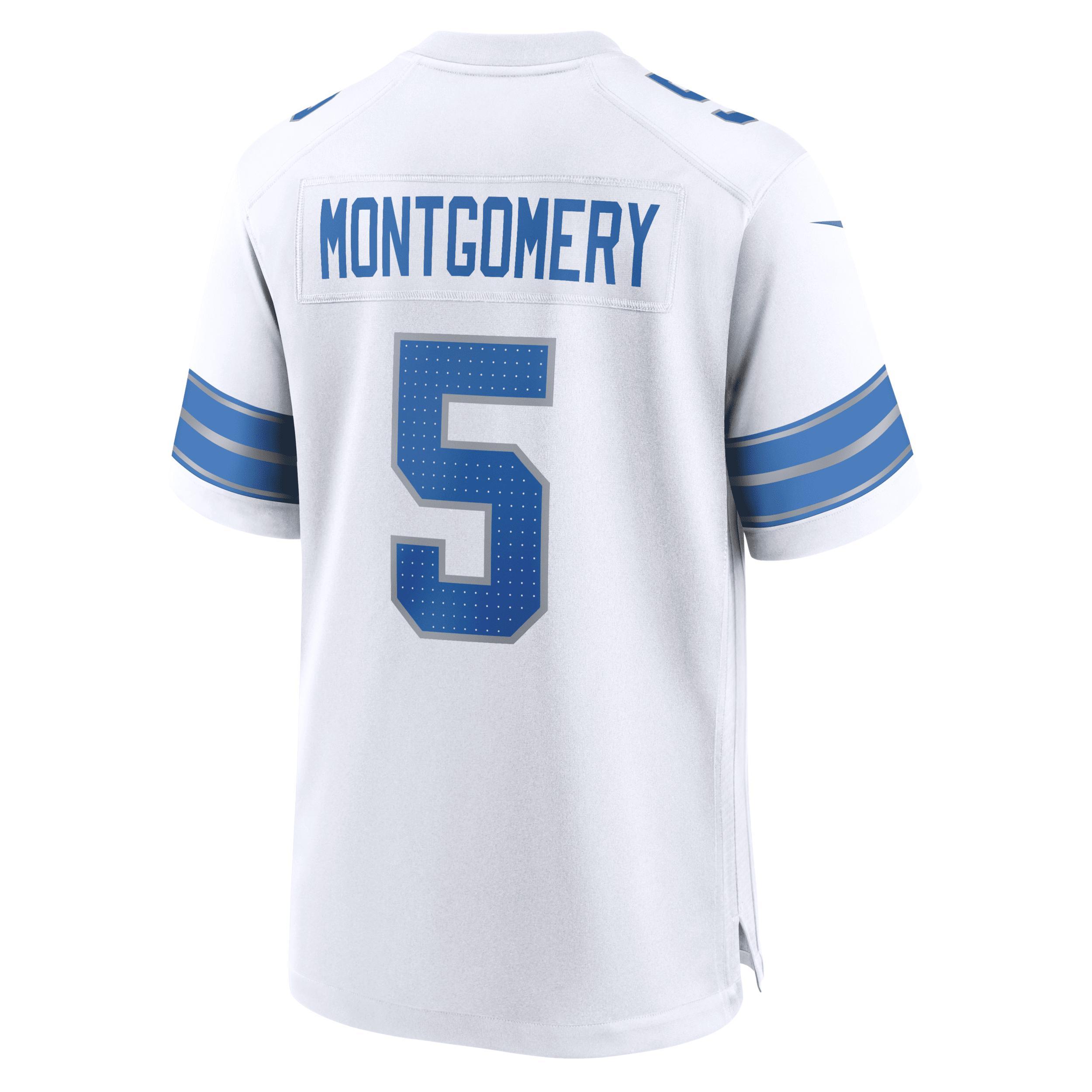 Men's Nike David Montgomery  White Detroit Lions Game Jersey, Size: XL Product Image