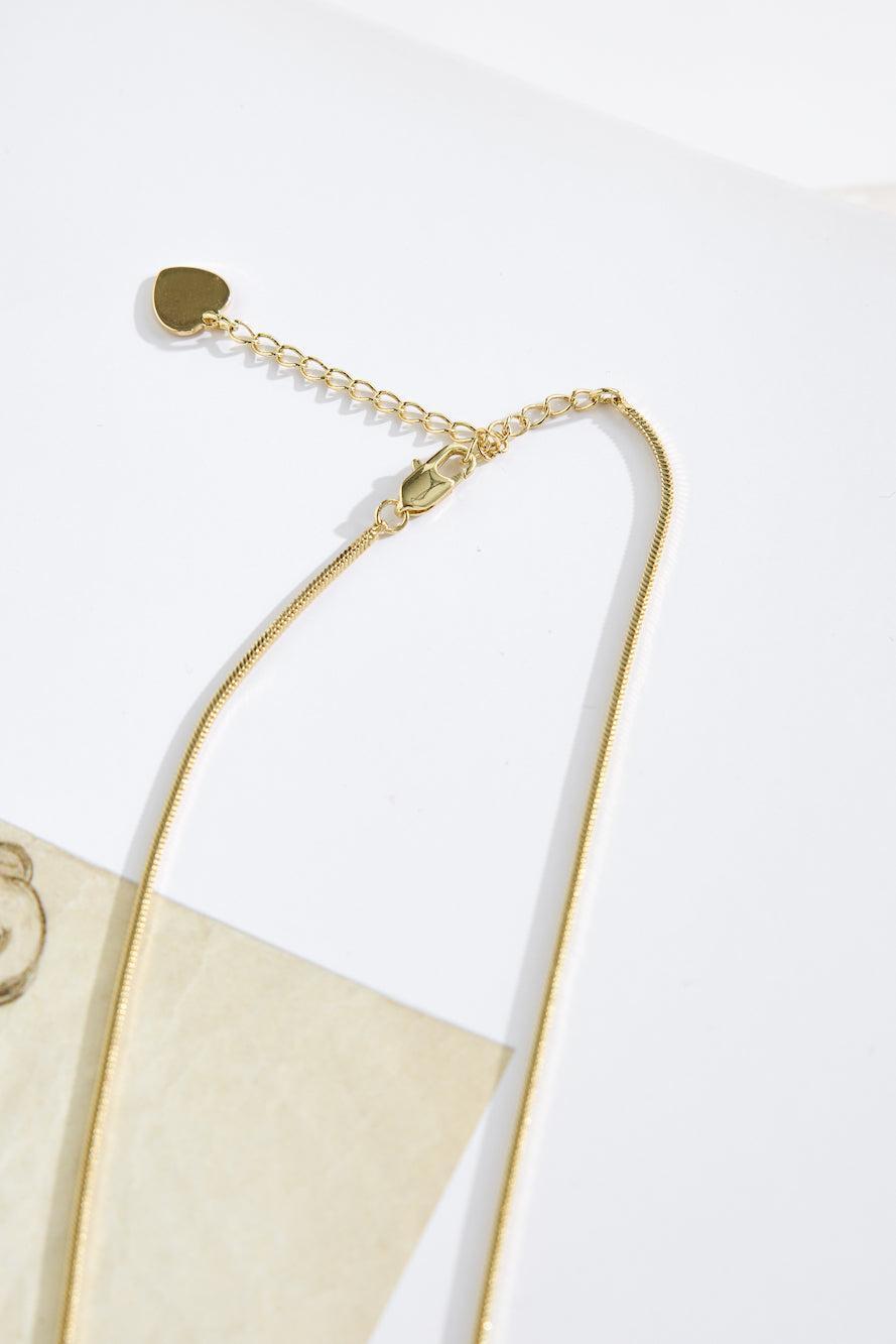 18k Gold Plated Winter Sun Necklace Gold Product Image