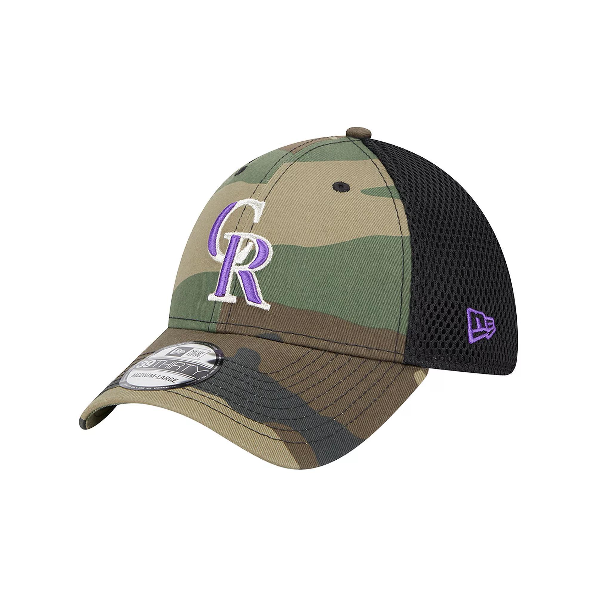 Mens New Era Camo Colorado Rockies Team Neo 39THIRTY Flex Hat Product Image