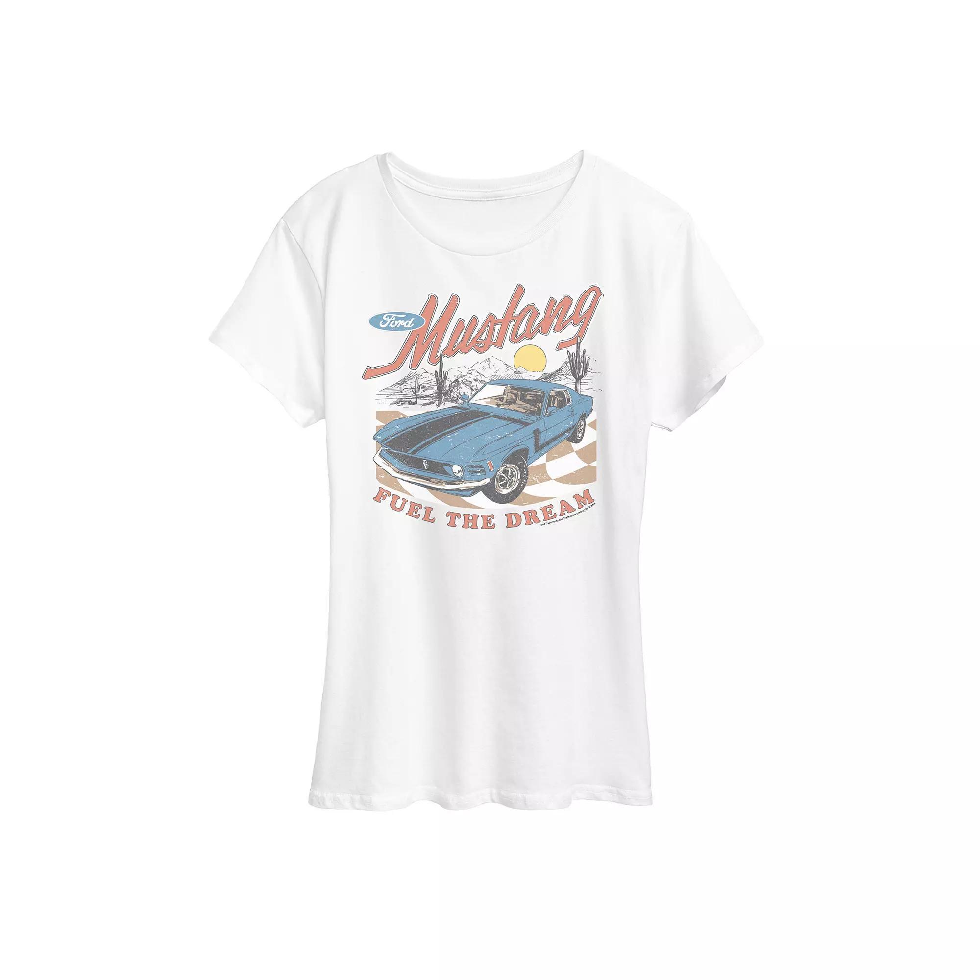 Womens Ford Mustang Fuel The Dream Graphic Tee Product Image