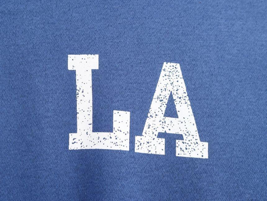 Stand Collar Numbering Lettering Print Half Zip Pullover Product Image