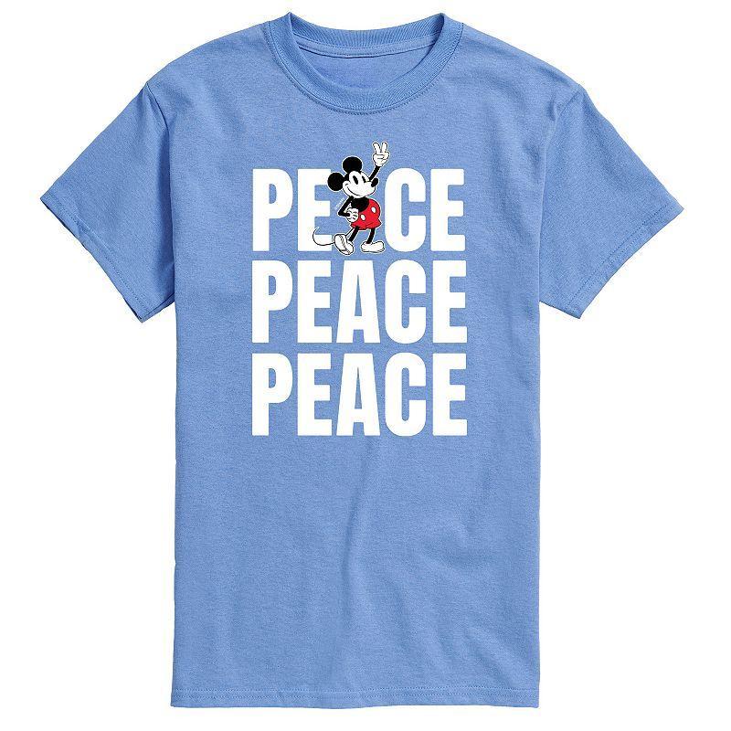 Disneys Mickey Mouse Mens Peace Graphic Tee Product Image