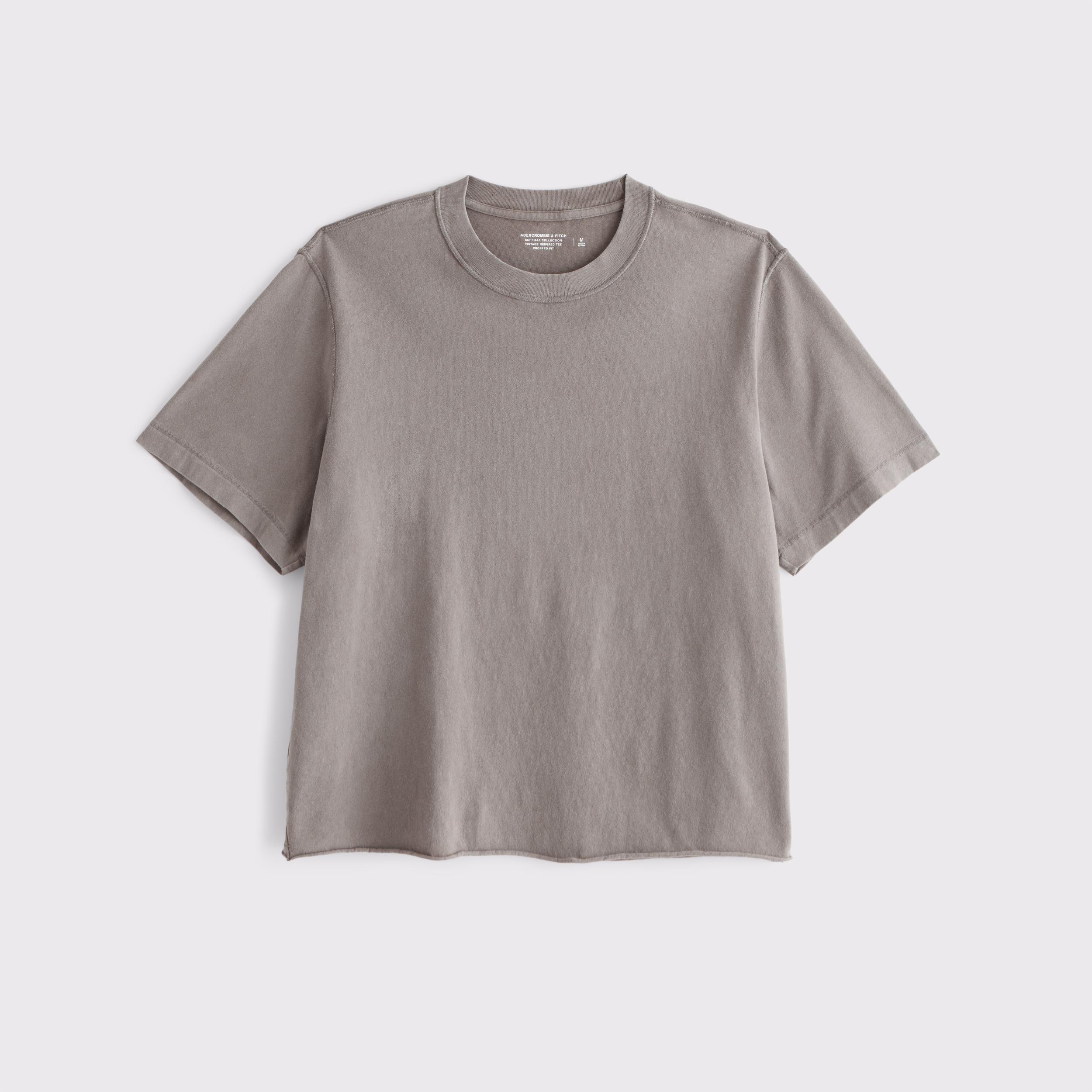 Vintage-Inspired Cropped Tee Product Image
