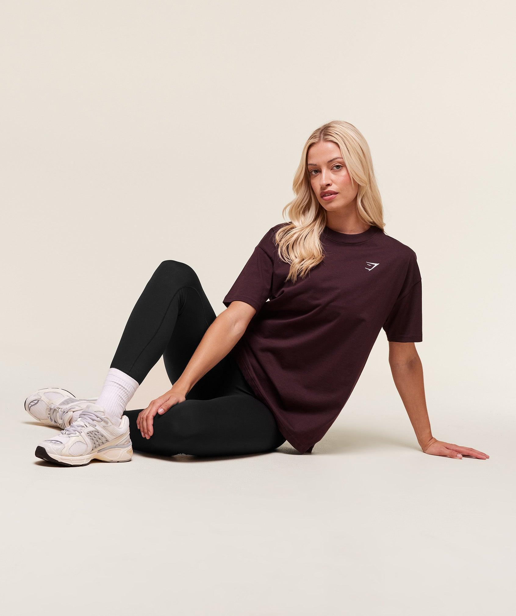 Gymshark Training Oversized T-Shirt - Cherry Purple Female Product Image